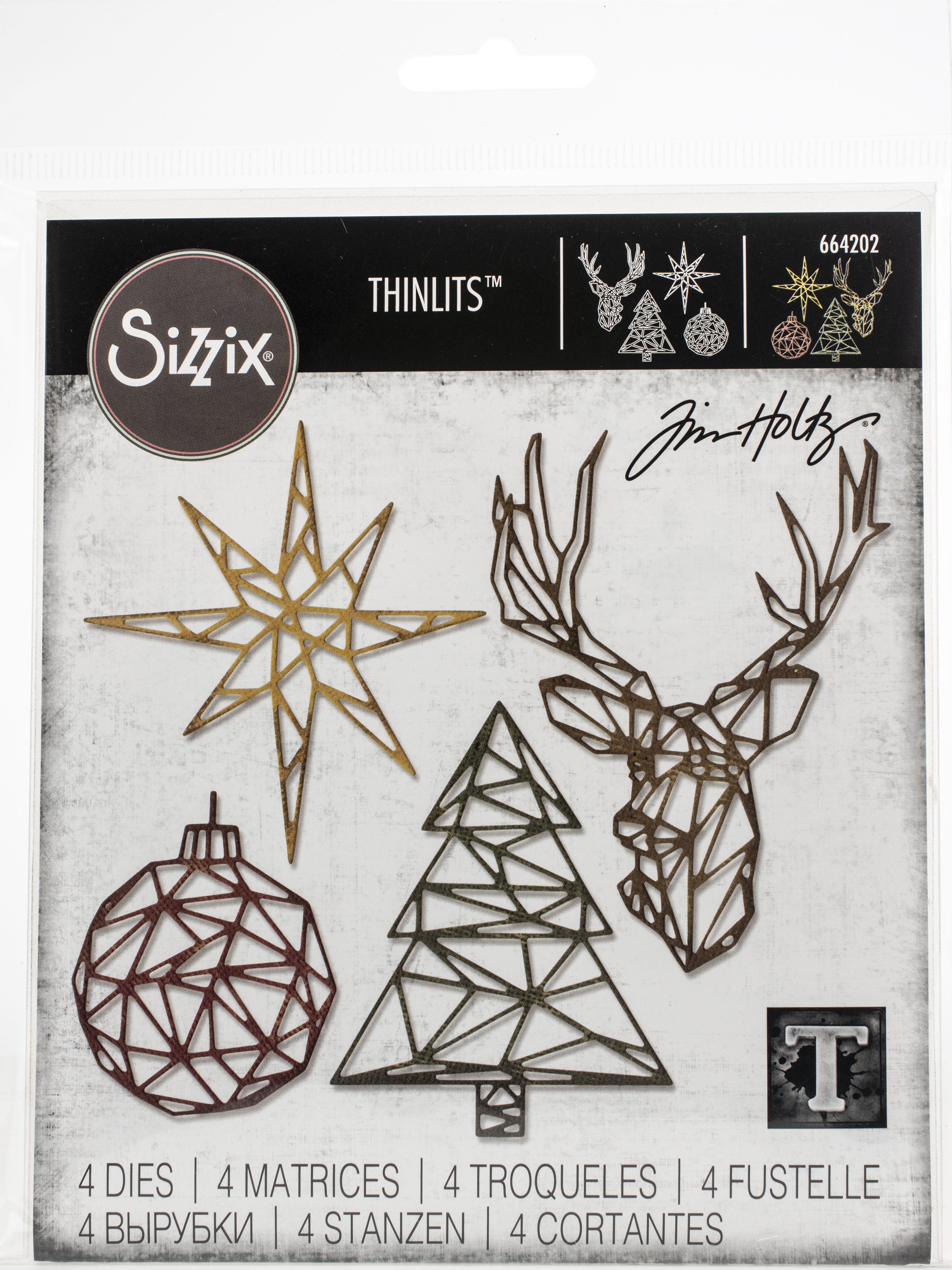 Sizzix Thinlits Dies By Tim HoltzGeo Christmas  eBay