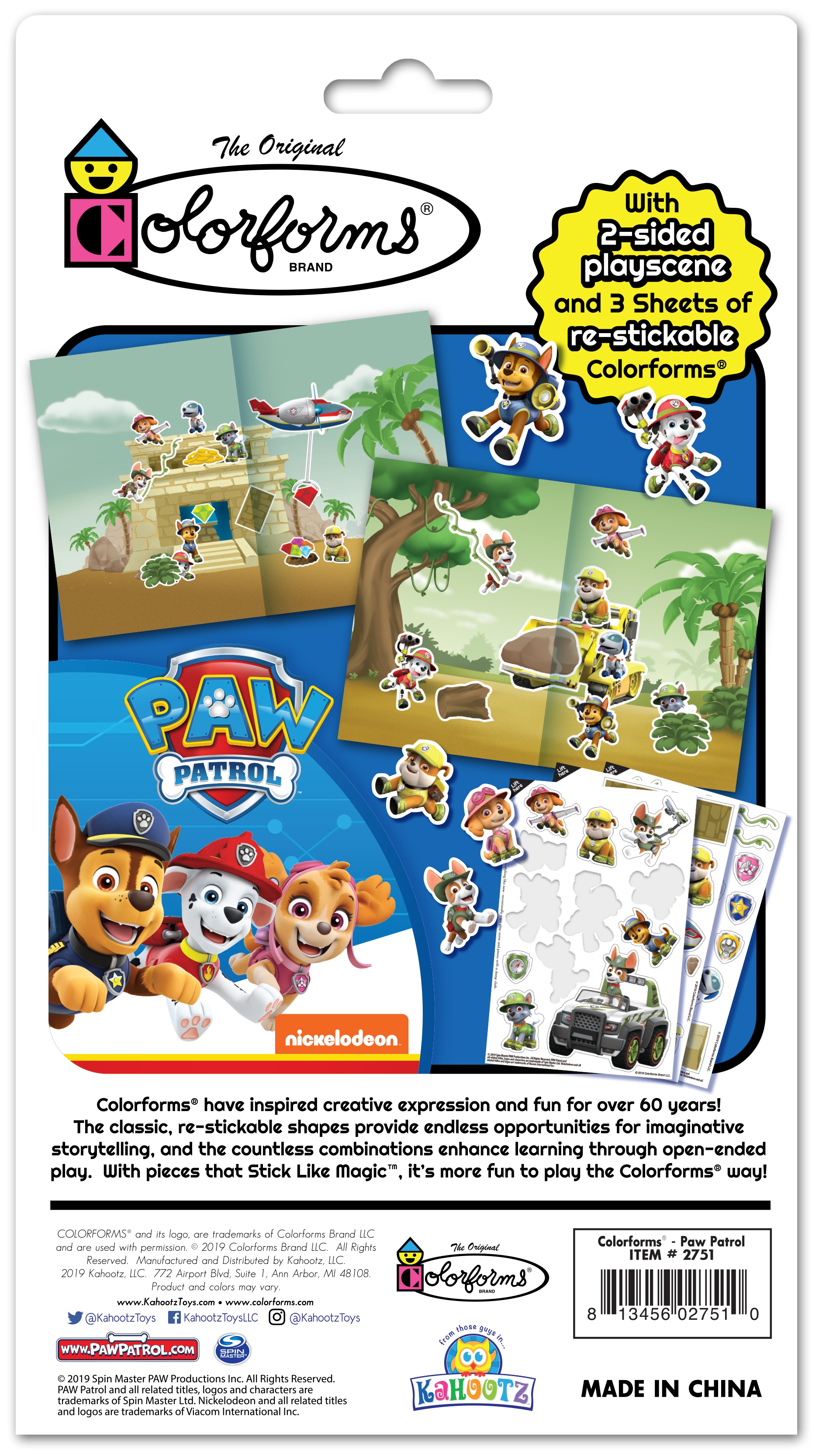 paw patrol travel activity set