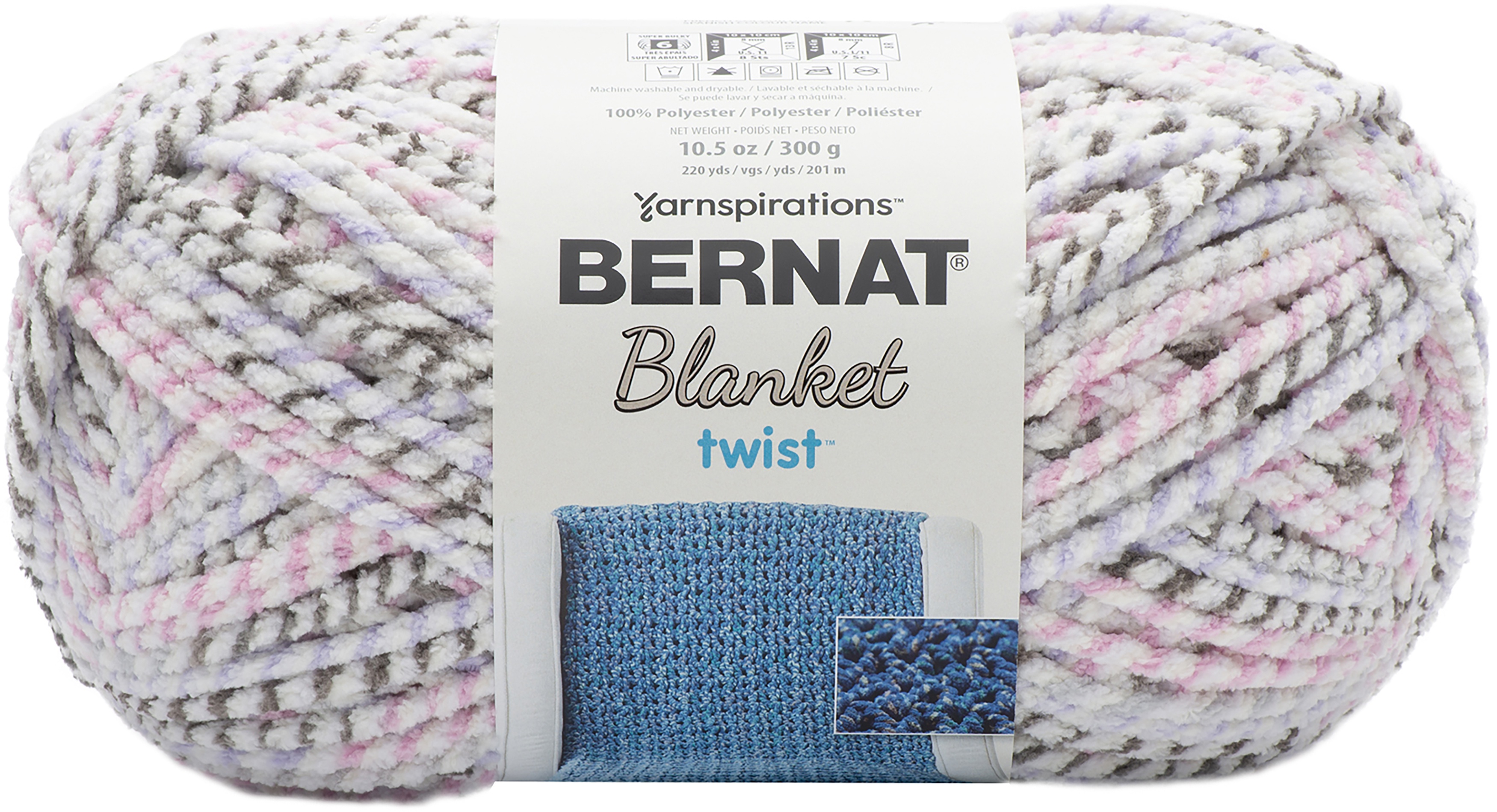 Bernat Blanket Twist Yarn-Lilac Grove | EBay