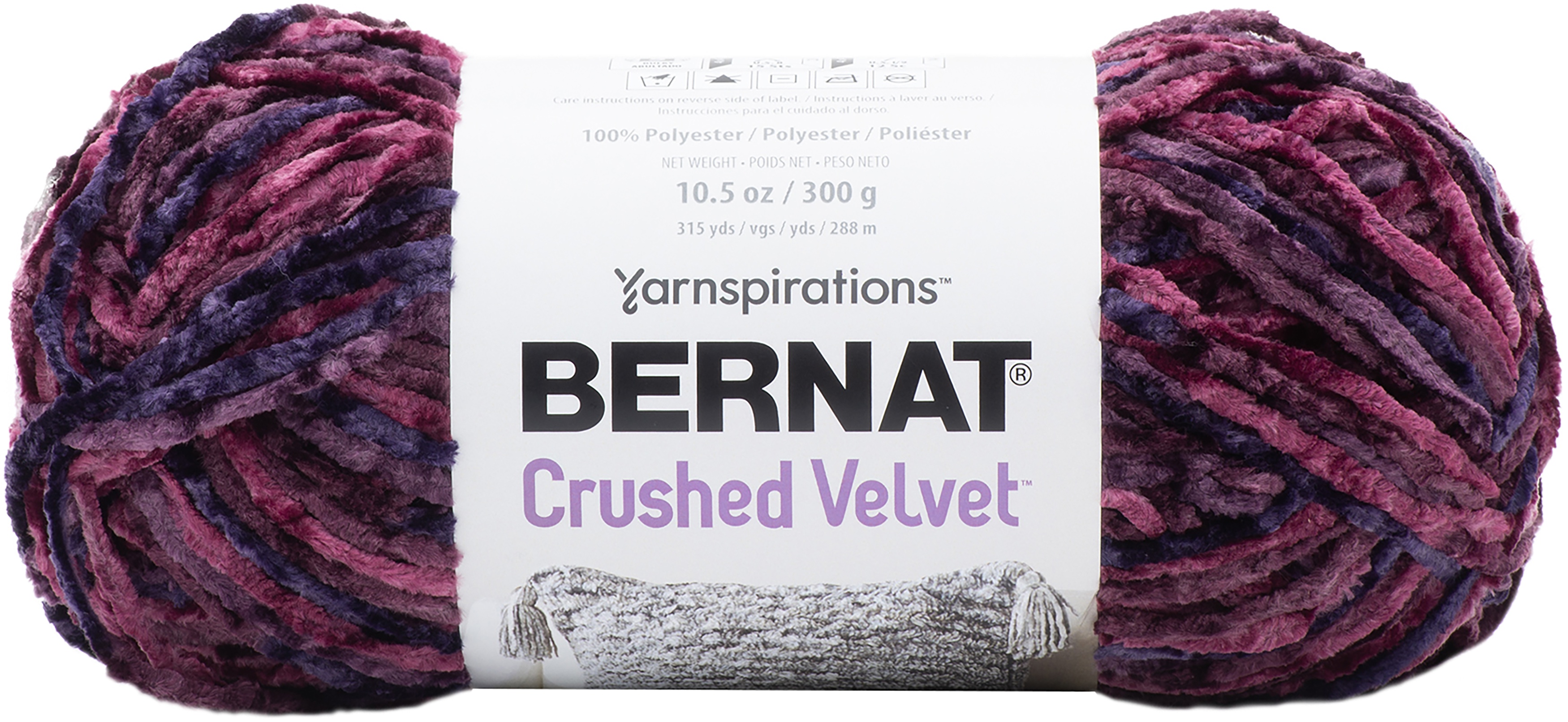 Bernat Crushed Velvet YarnBurgundy eBay