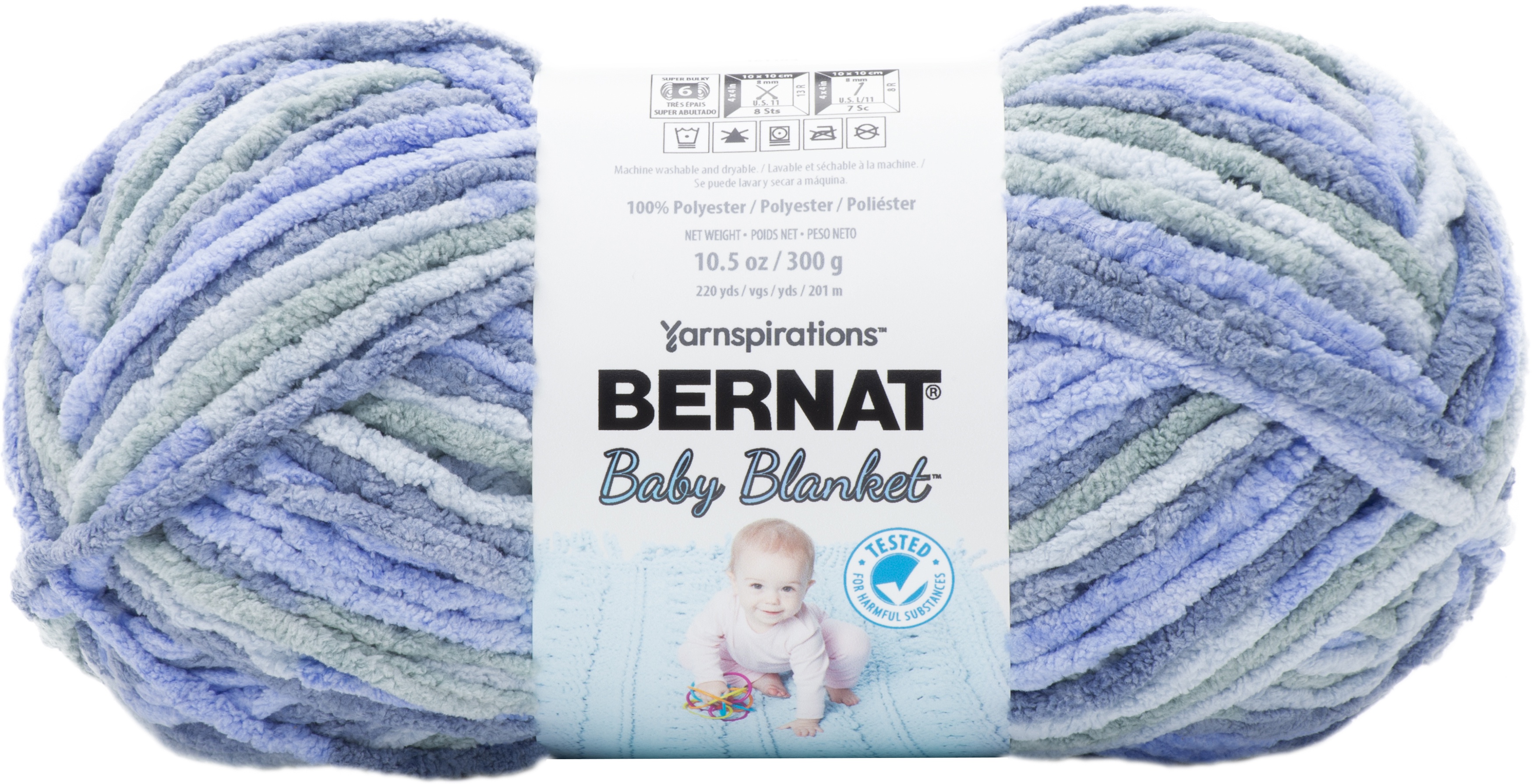 Bernat Baby Blanket Big Ball YarnLovely Blue 57355442825 eBay
