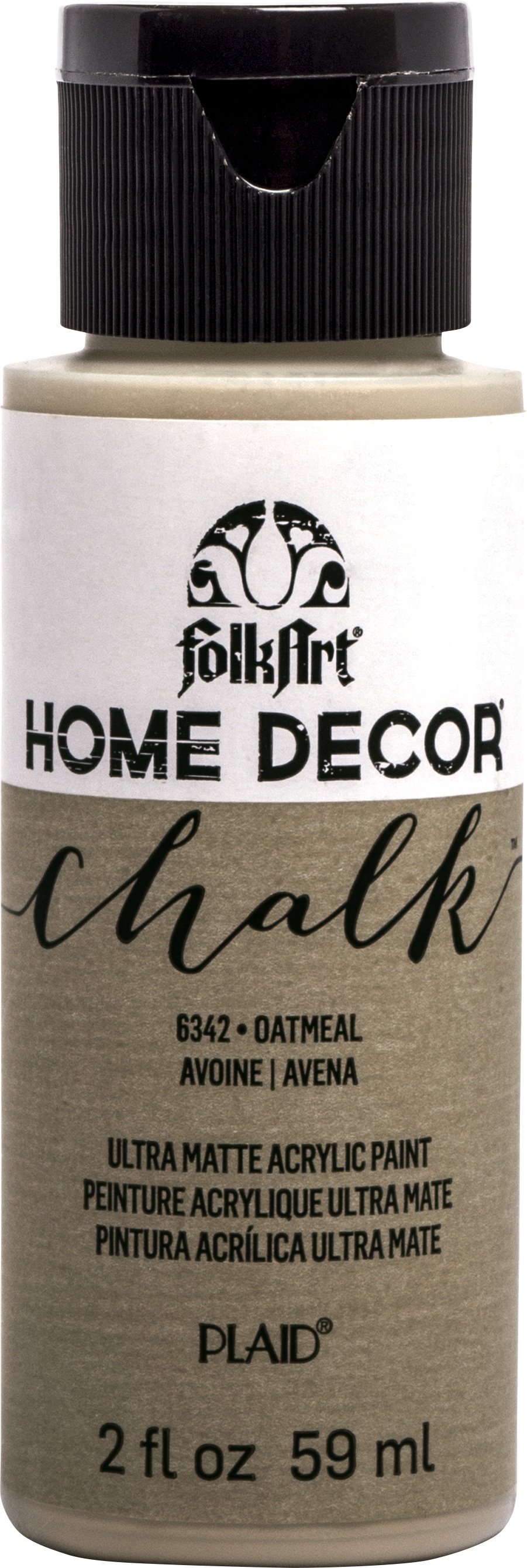 FolkArt Home Decor Chalk Paint 2oz-Oatmeal