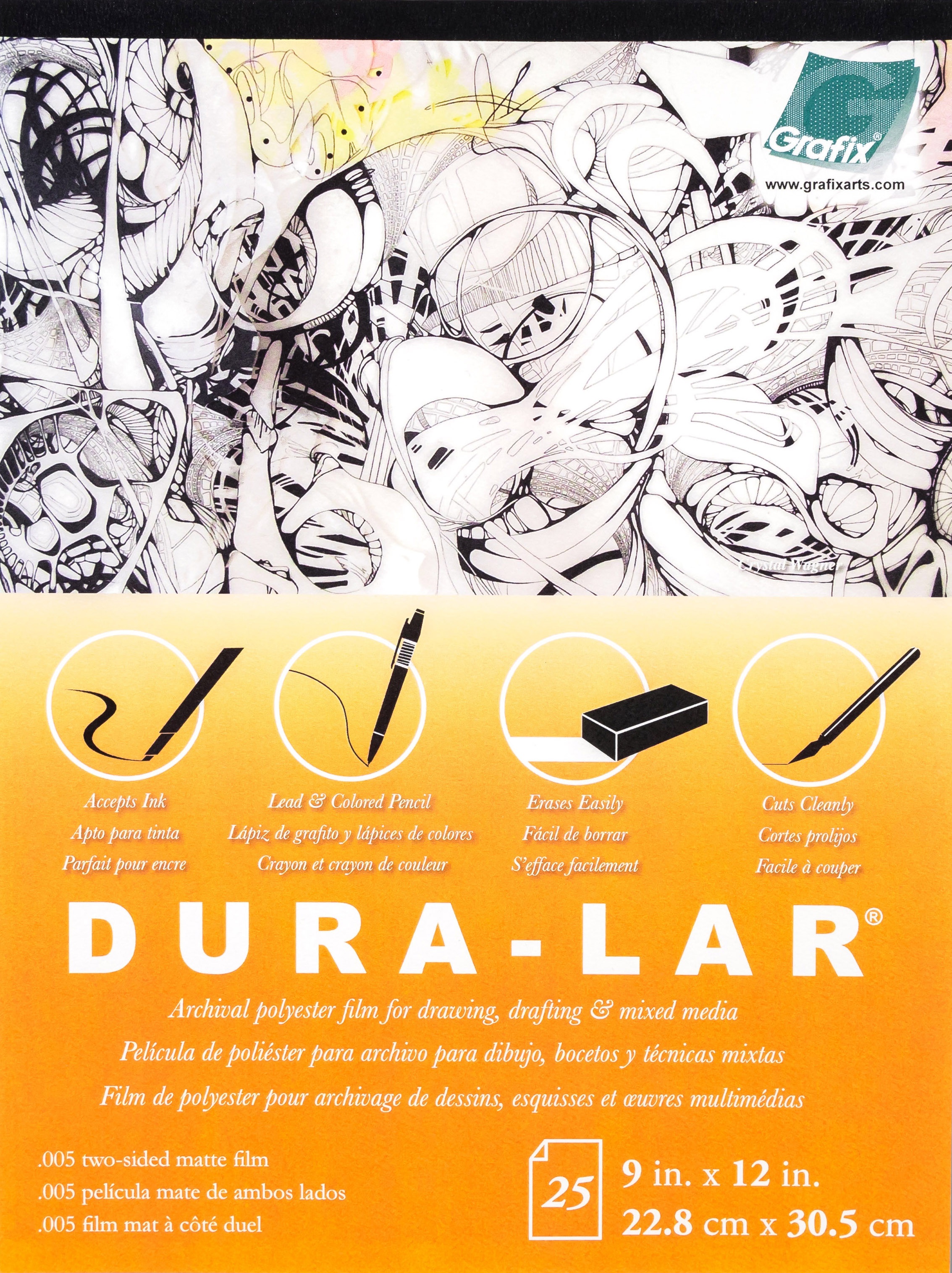 Dura-Lar Matte .005 Pad 9"X12"-25 Sheets | eBay