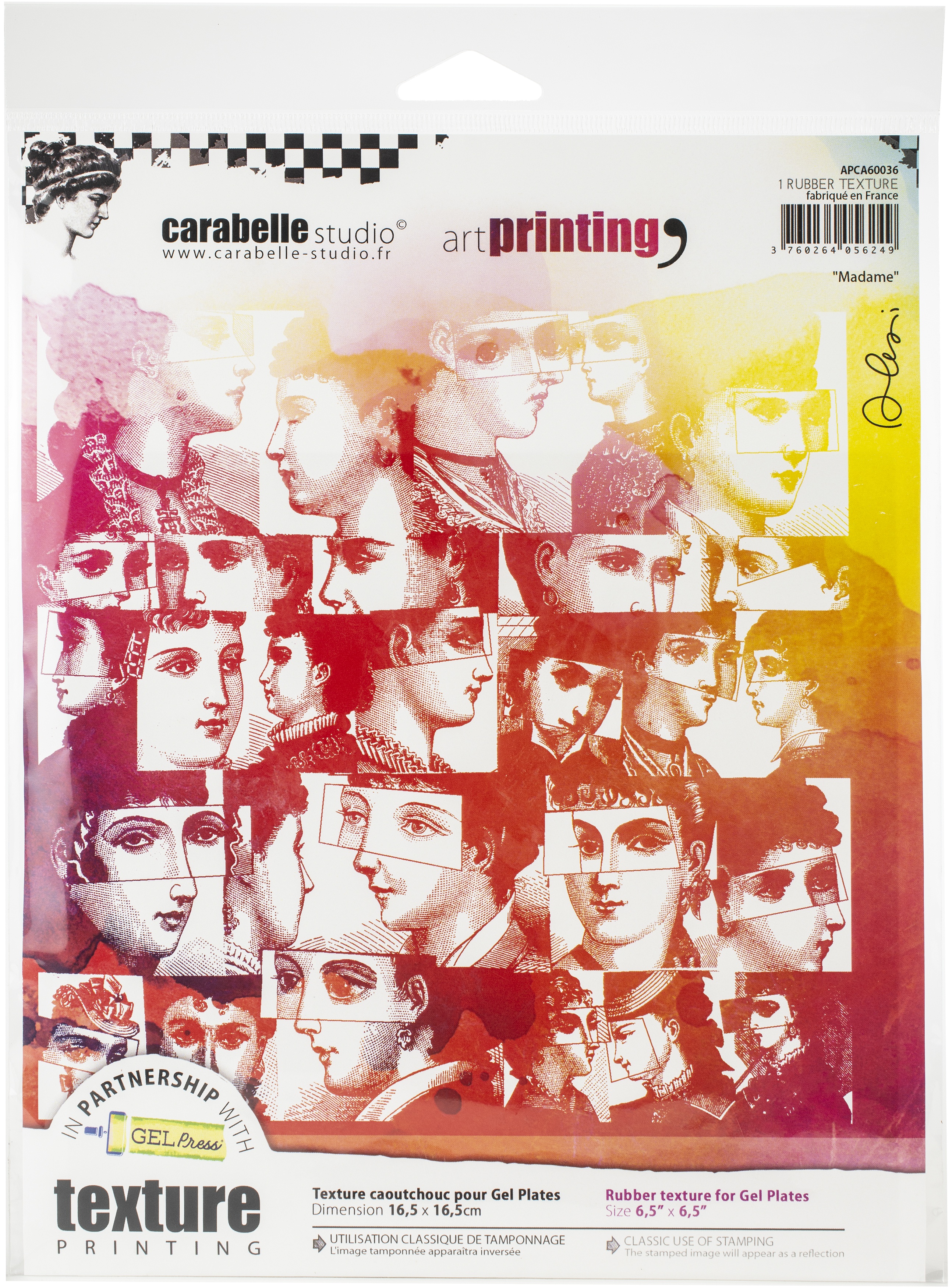 CARABELLE STUDIO APCA60036 Rubber Texture Plate Madam