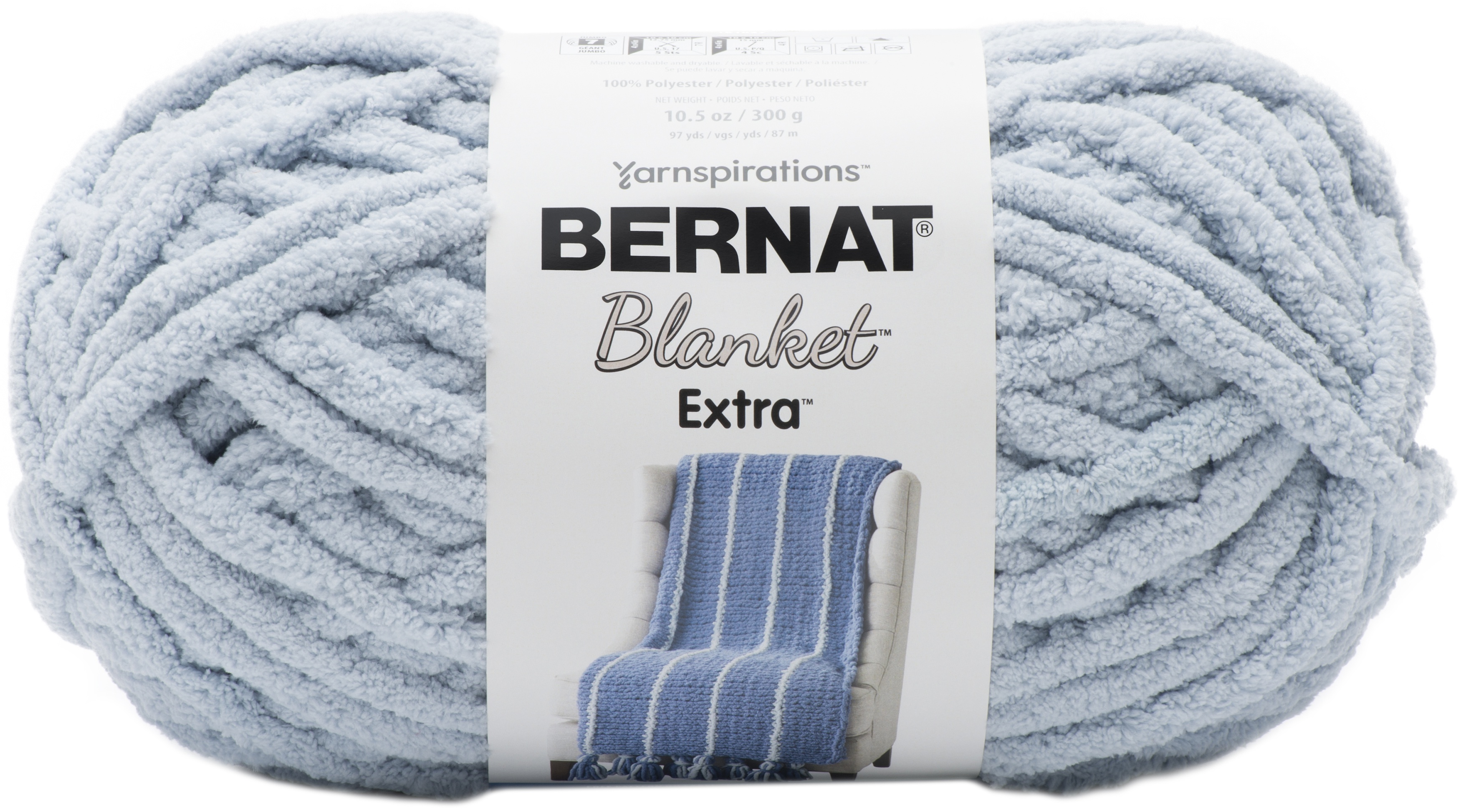 Bernat Blanket Extra YarnSoftened Blue eBay