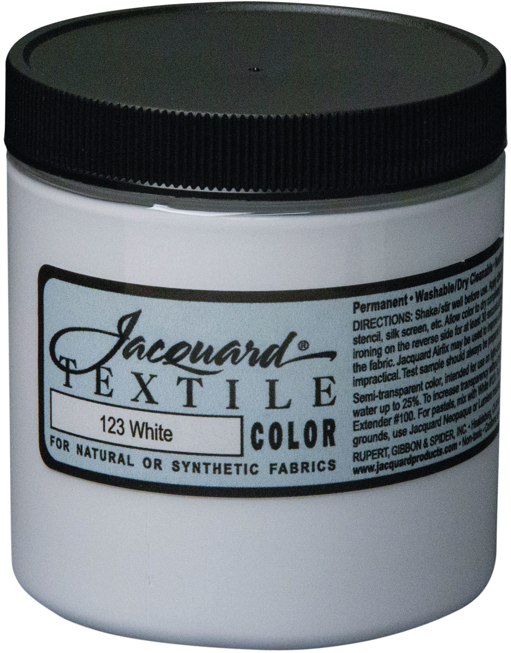 Jacquard Textile Color Fabric Paint 8ozWhite 743772212300 eBay