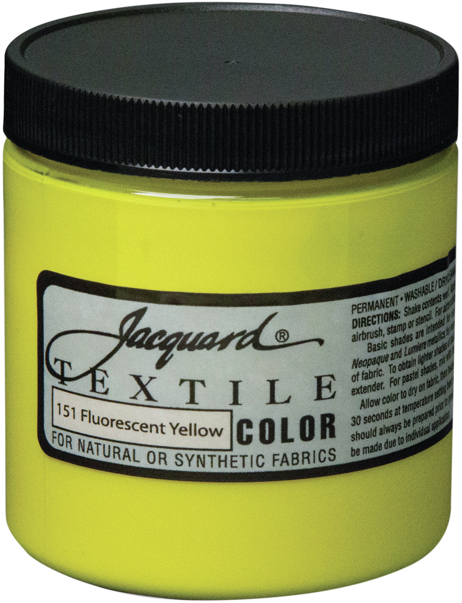 Jacquard Textile Color Fabric Paint 8oz-Fluorescent Yellow | eBay
