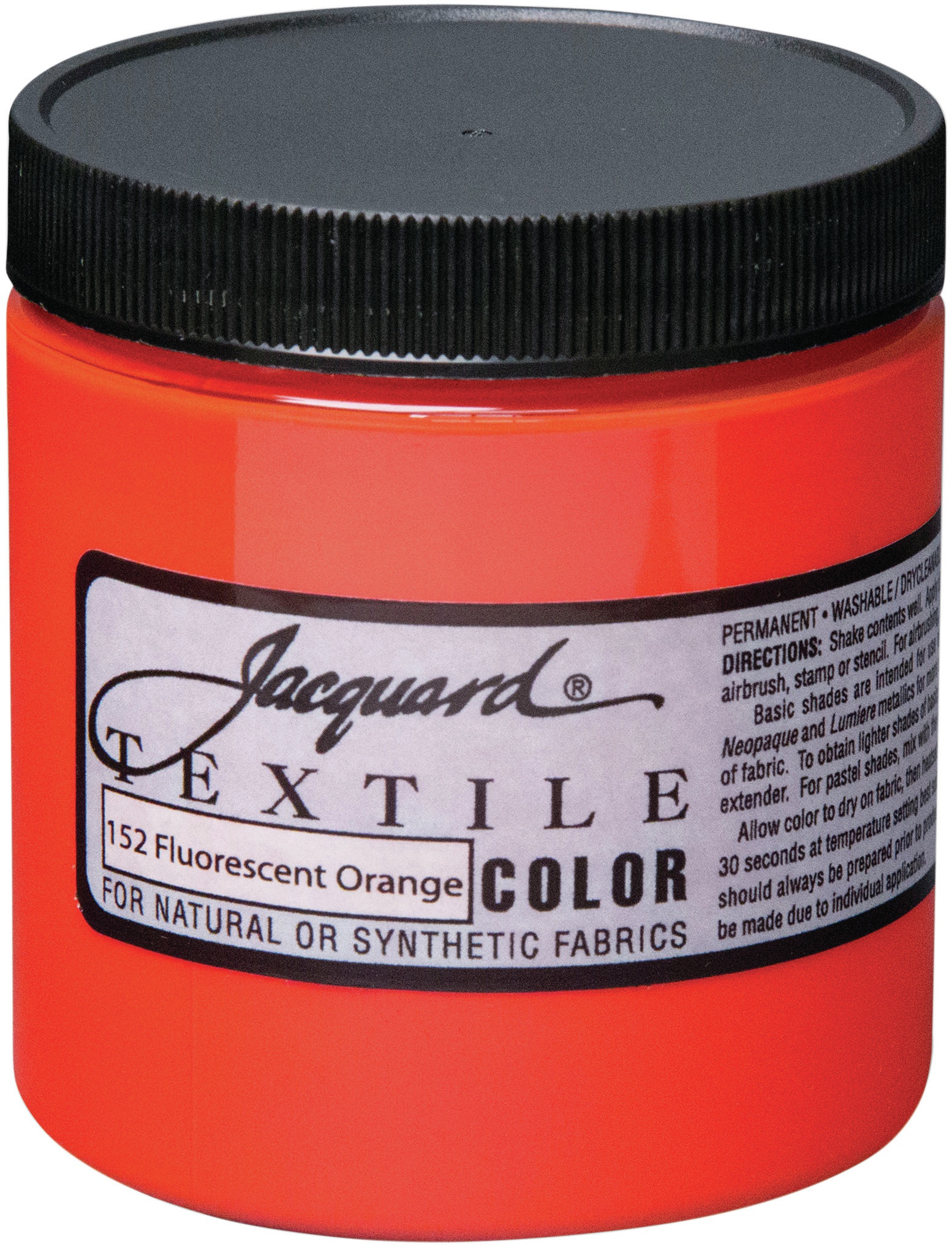 Jacquard Textile Color Fabric Paint 8oz-Fluorescent Orange | eBay