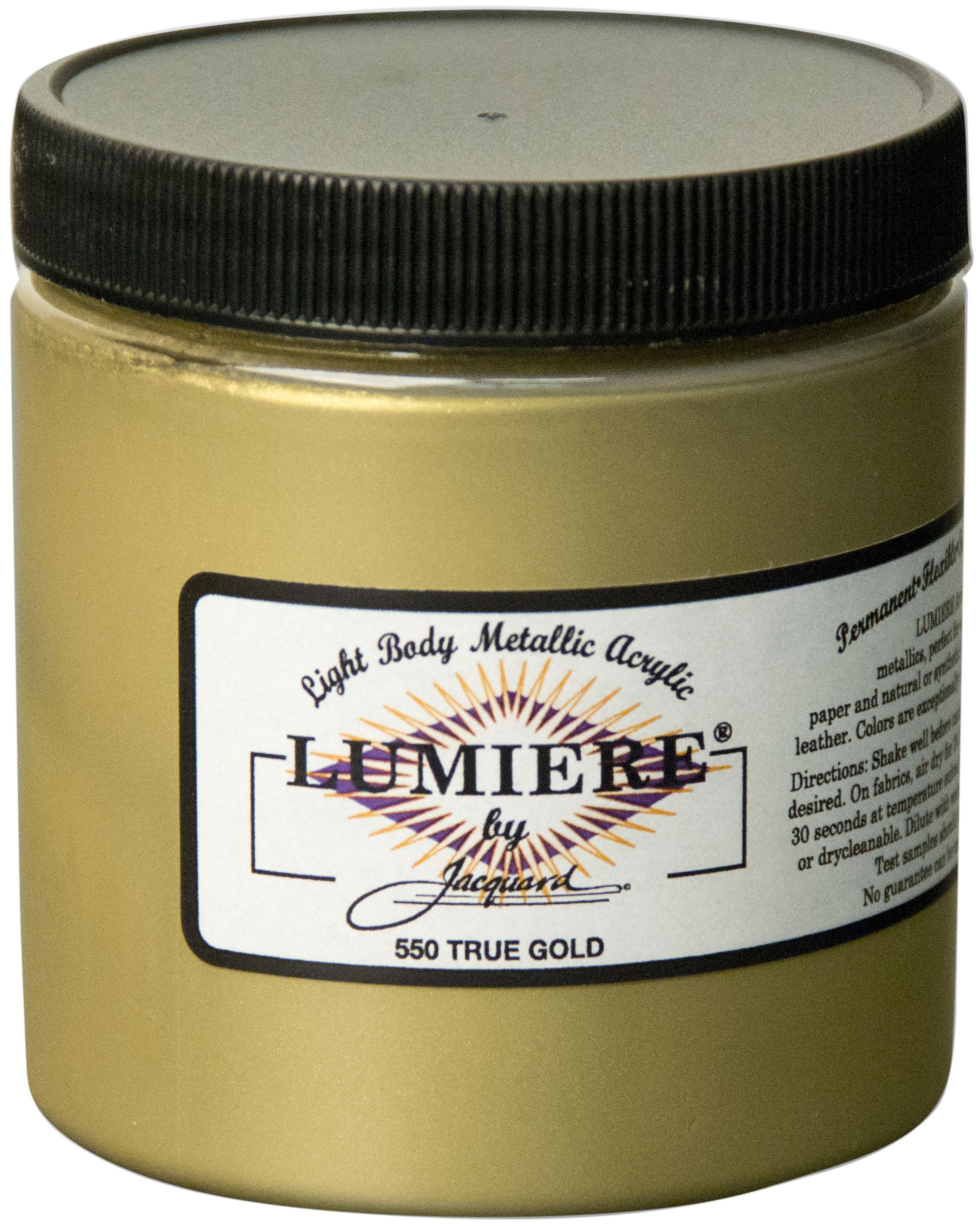 Jacquard Lumiere Metallic Acrylic Paint 8ozTrue Gold 743772255000 eBay