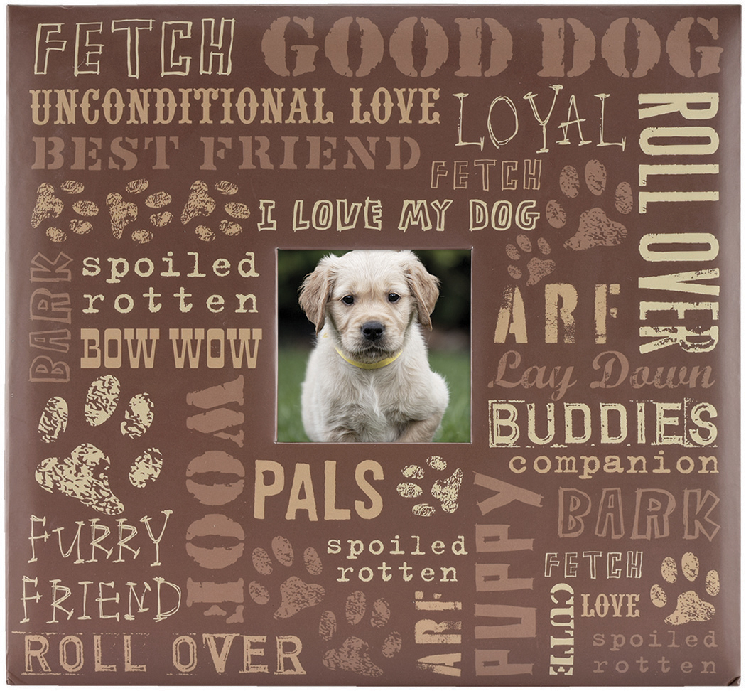 Dog Words Post Bound Scrapbook Album With Window 12x12 - MBI ...