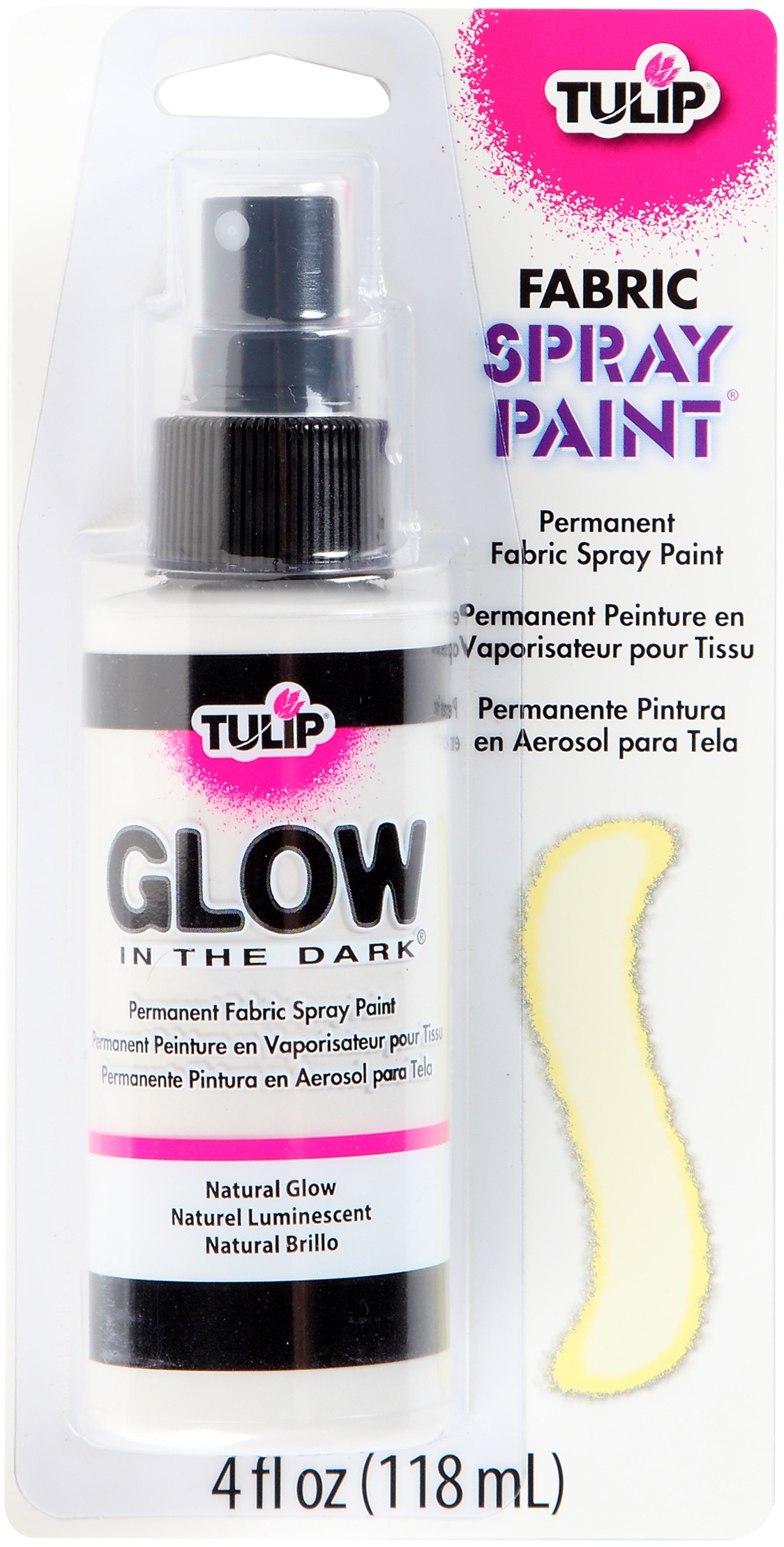Tulip Fabric Spray Paint 4oz-Glow In The Dark - Afbeelding 1 van 1