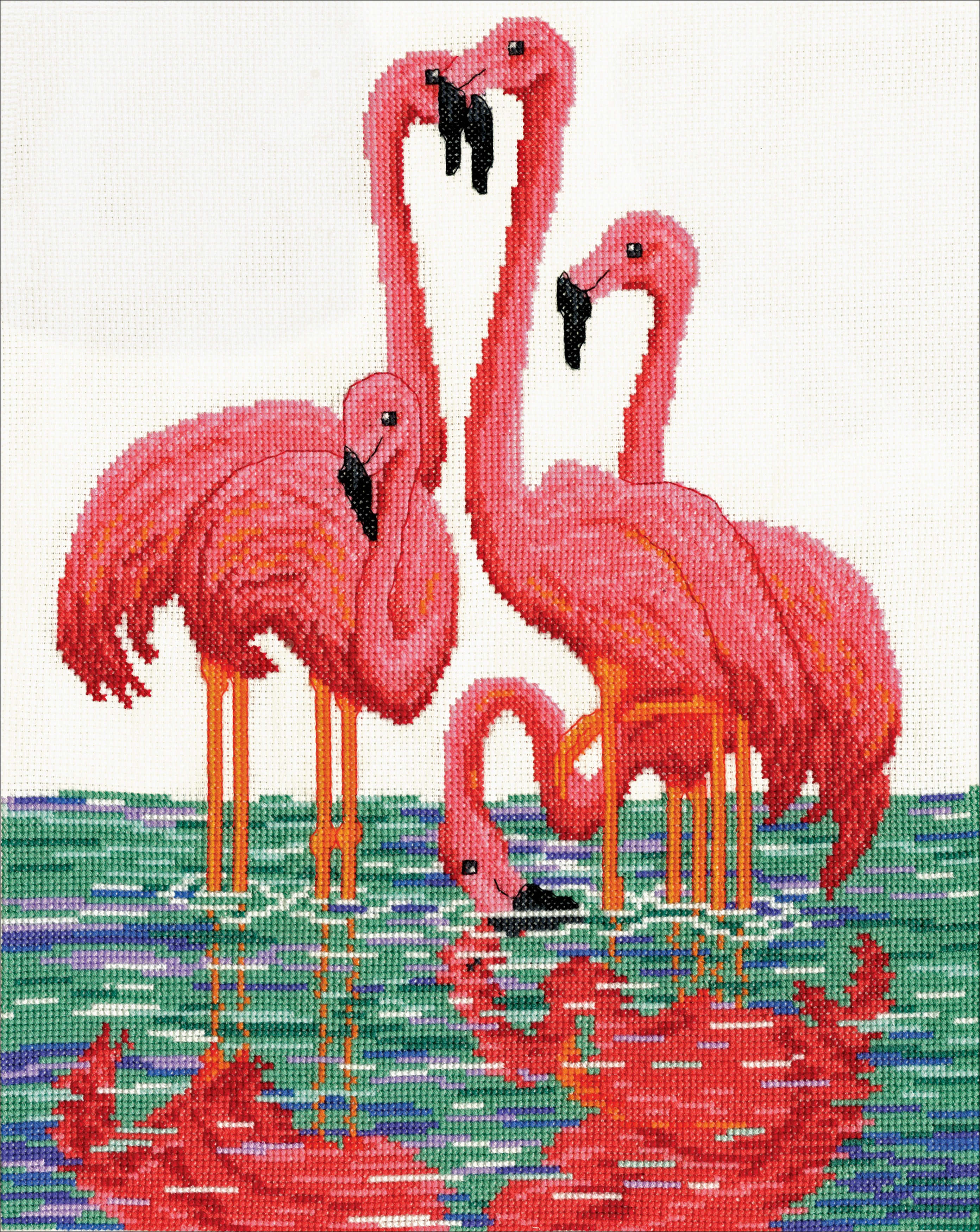 Вышивка Фламинго крестом наборы для вышивания