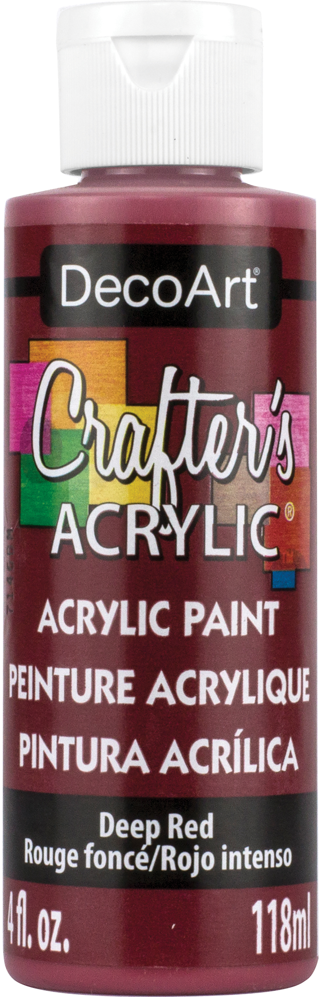 Crafter's Acrylic All Purpose Paint 4oz-Deep Red | eBay