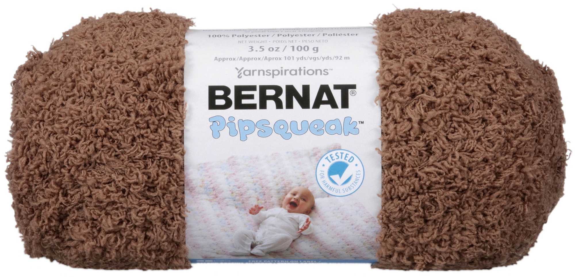 1 Skein Bernat Pipsqueak Baby Yarn 057355367227 Chocolate Brown for sale online eBay