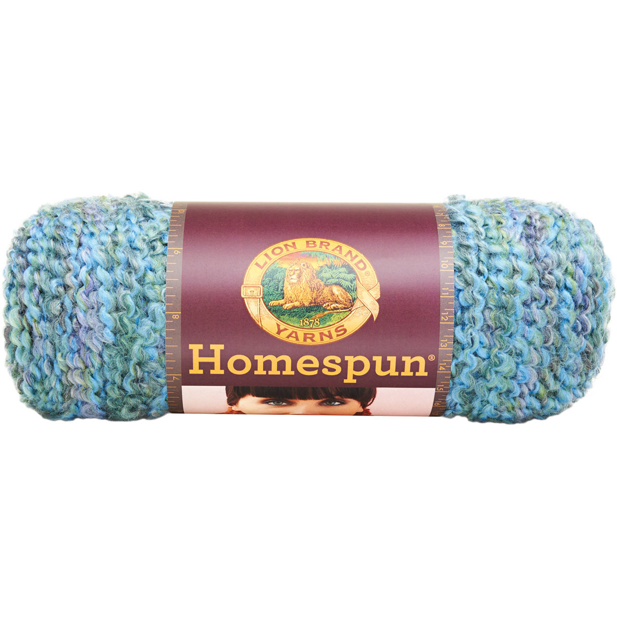 Lion BRAND Homespun Yarn Windsor 790-341 Blue Bulky Acrylic/poly 6oz ...