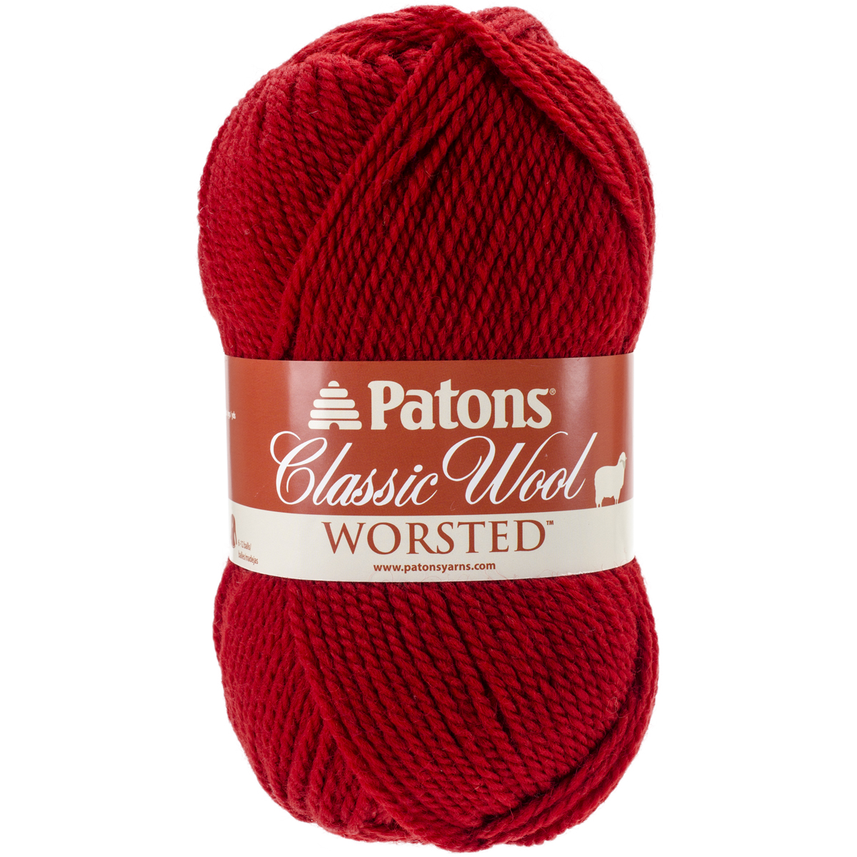 Patons Classic Wool Yarn-Bright Red