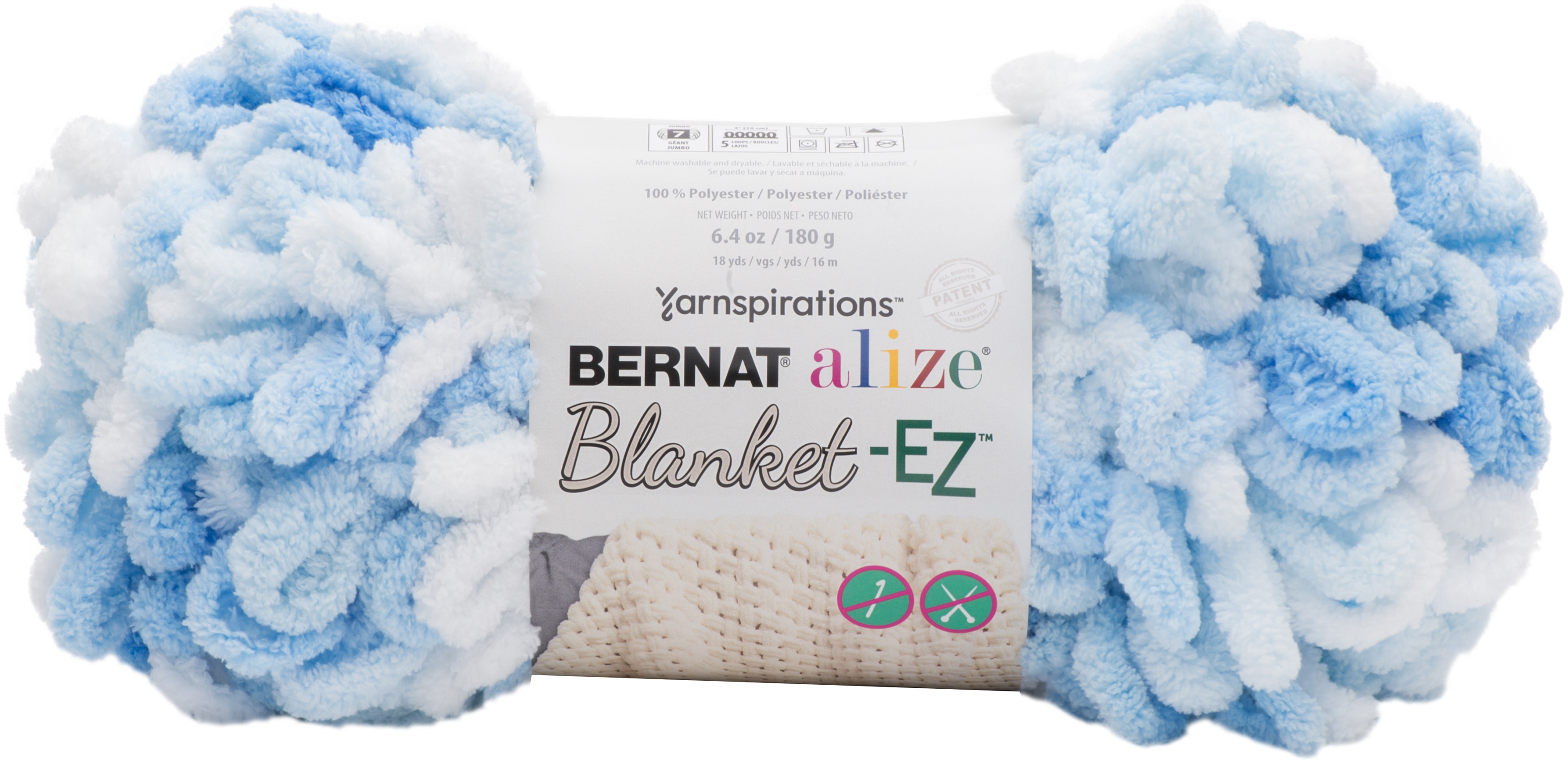 Bernat Alize Blanketez Yarn White & Blue for sale online eBay