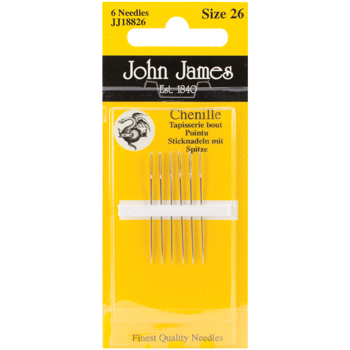 Colonial Needle John James Chenille Hand Needles-Size 26 6/Pkg ...