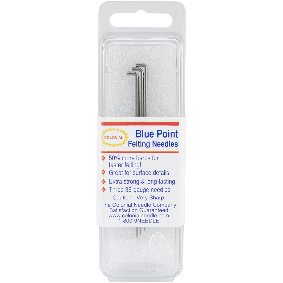 Colonial Blue Point Felting Needles Triangle 36 Don't miss the campaign 3 Pkg-Size Super popular specialty store CNFN