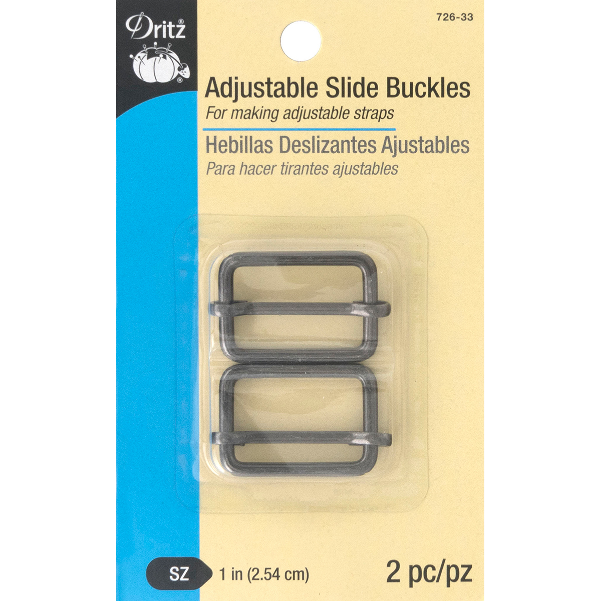 Dritz Adjustable Slide Buckle 1" 2/PkgGunmetal, 72633 eBay