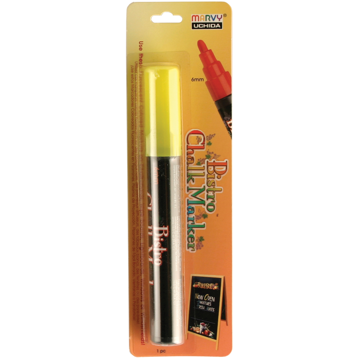 "Bistro Chalk Marker 6mm Bullet Tip-White Set Of 3" FREE SHIPPING 