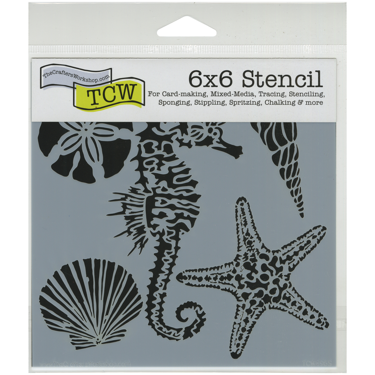 Scrapbooking Die Cuts Crafters Sea Template 6x6 Creatures for