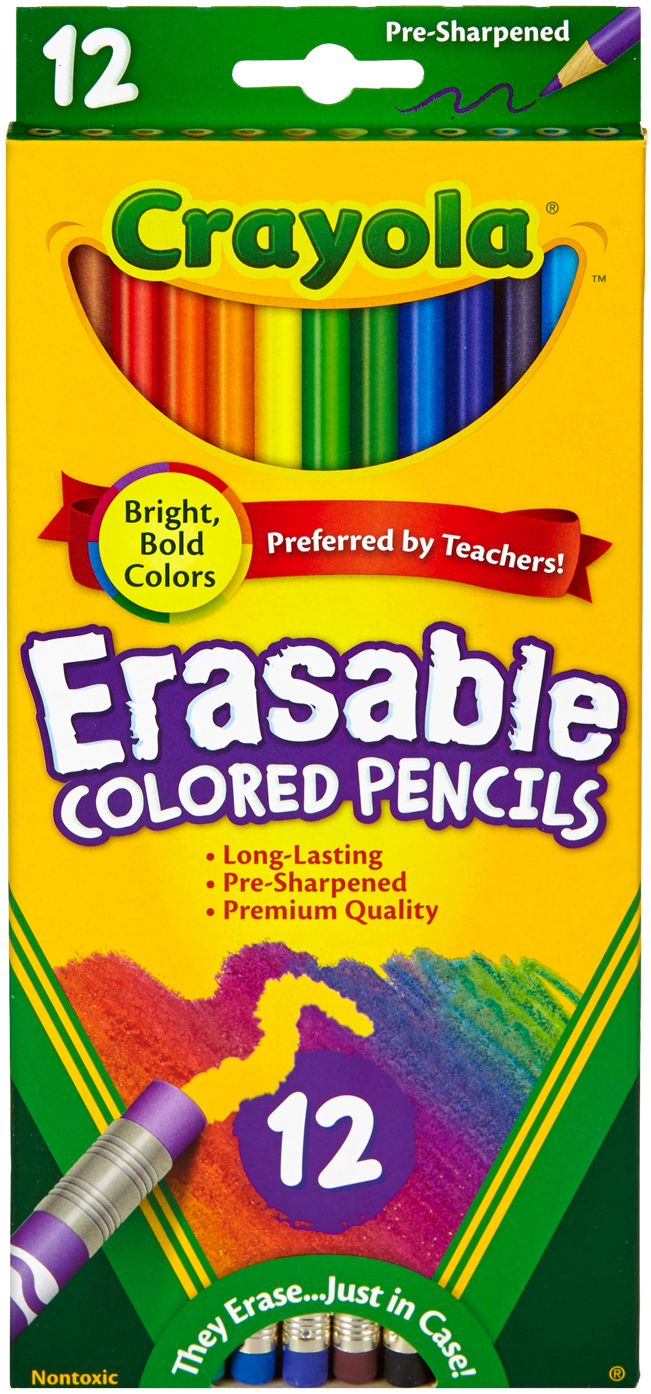 The Teachers' Lounge®  Erasable Colored Pencils, 24 Count