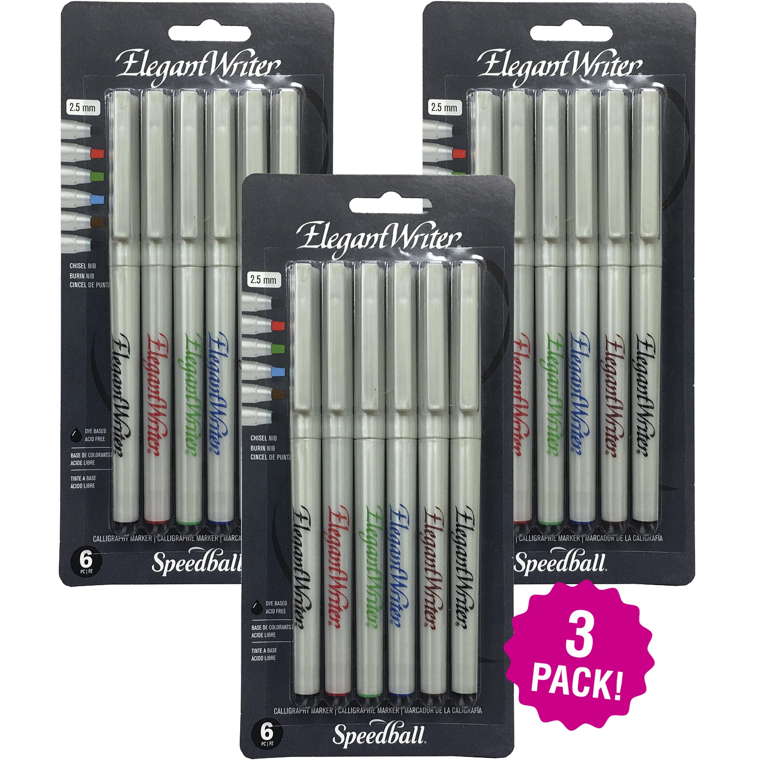 Speedball Elegant Writer Calligraphy Assorted Markers 18/Pkg eBay