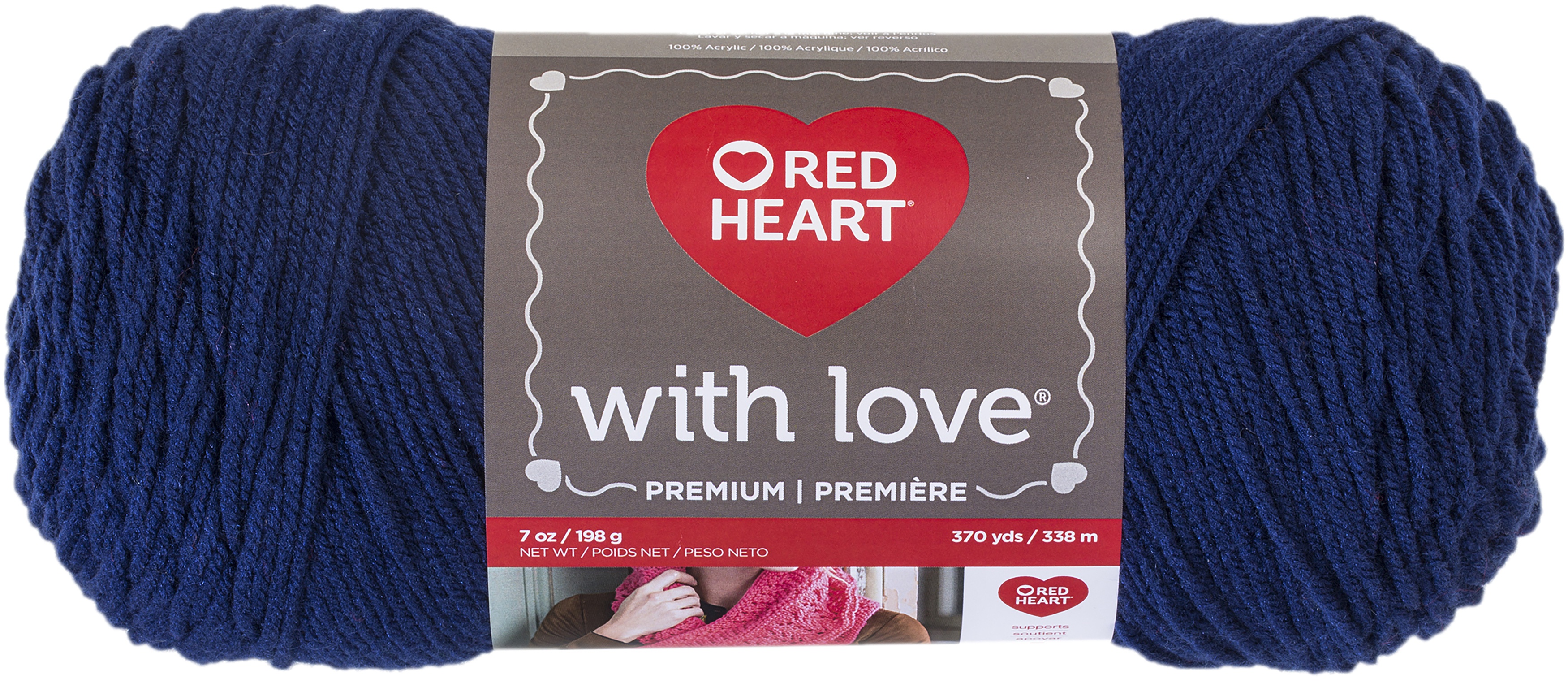 Red Heart With Love Yarn-Navy, E400-1801 | eBay