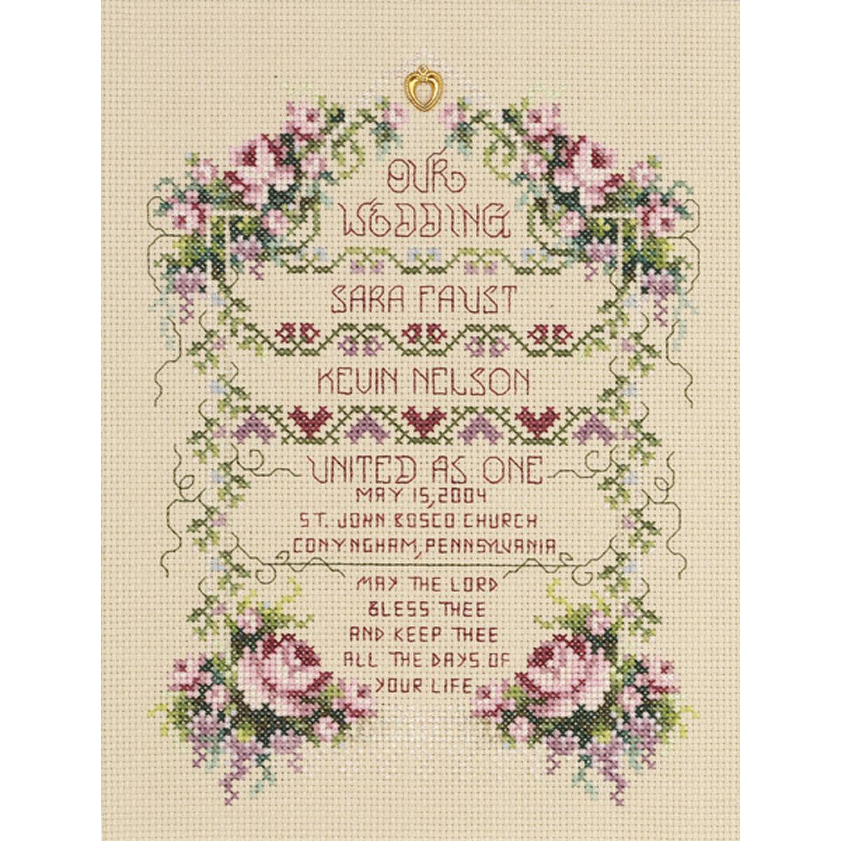 Janlynn Counted Cross Stitch Kit 6.25X8.5-United As One (14 Count 