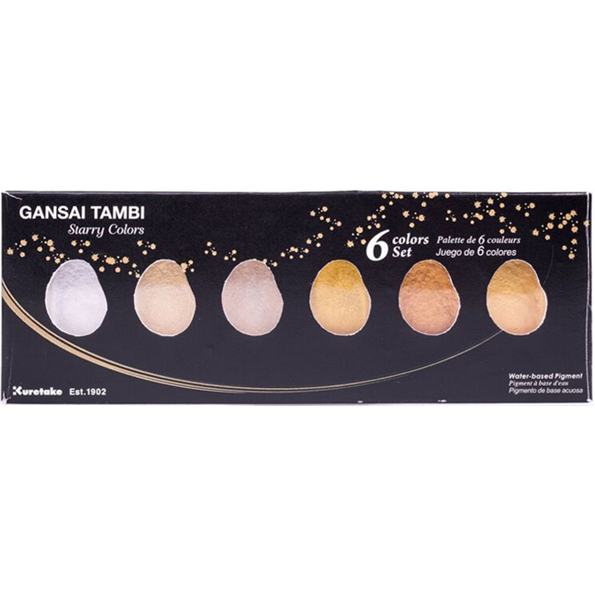 Kuretake Gansai Tambi 6 Color Set-Starry Colors