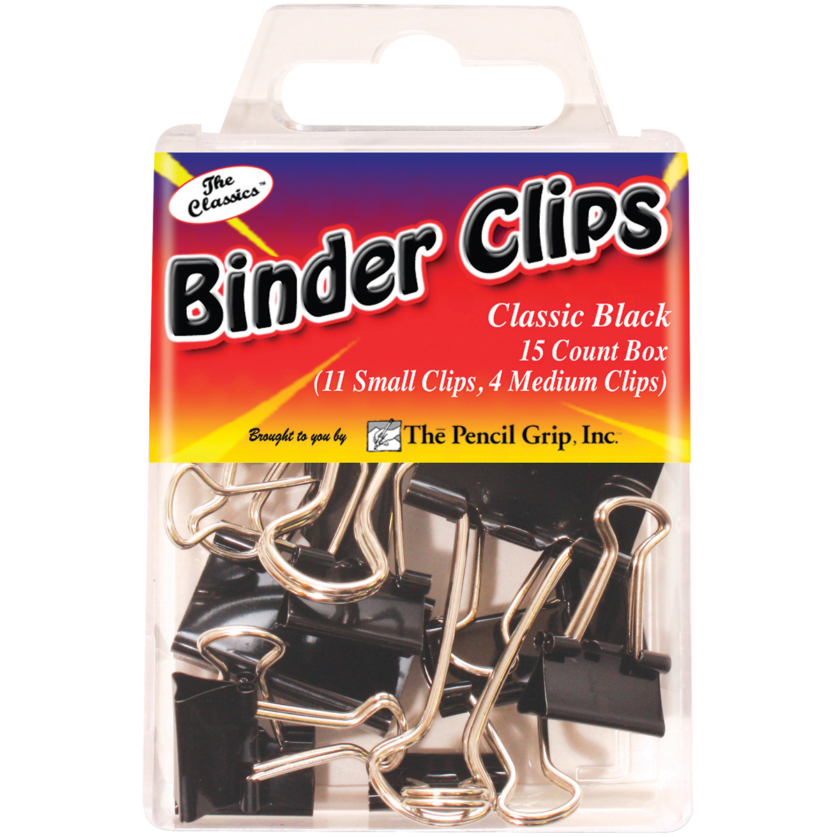 The Pencil Grip Binder Clips 15/Pkg-Black, Set Of 6 634901001813 | eBay
