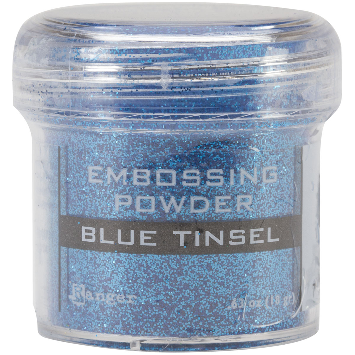 Embossing Powder-Blue Tinsel - Picture 1 of 1