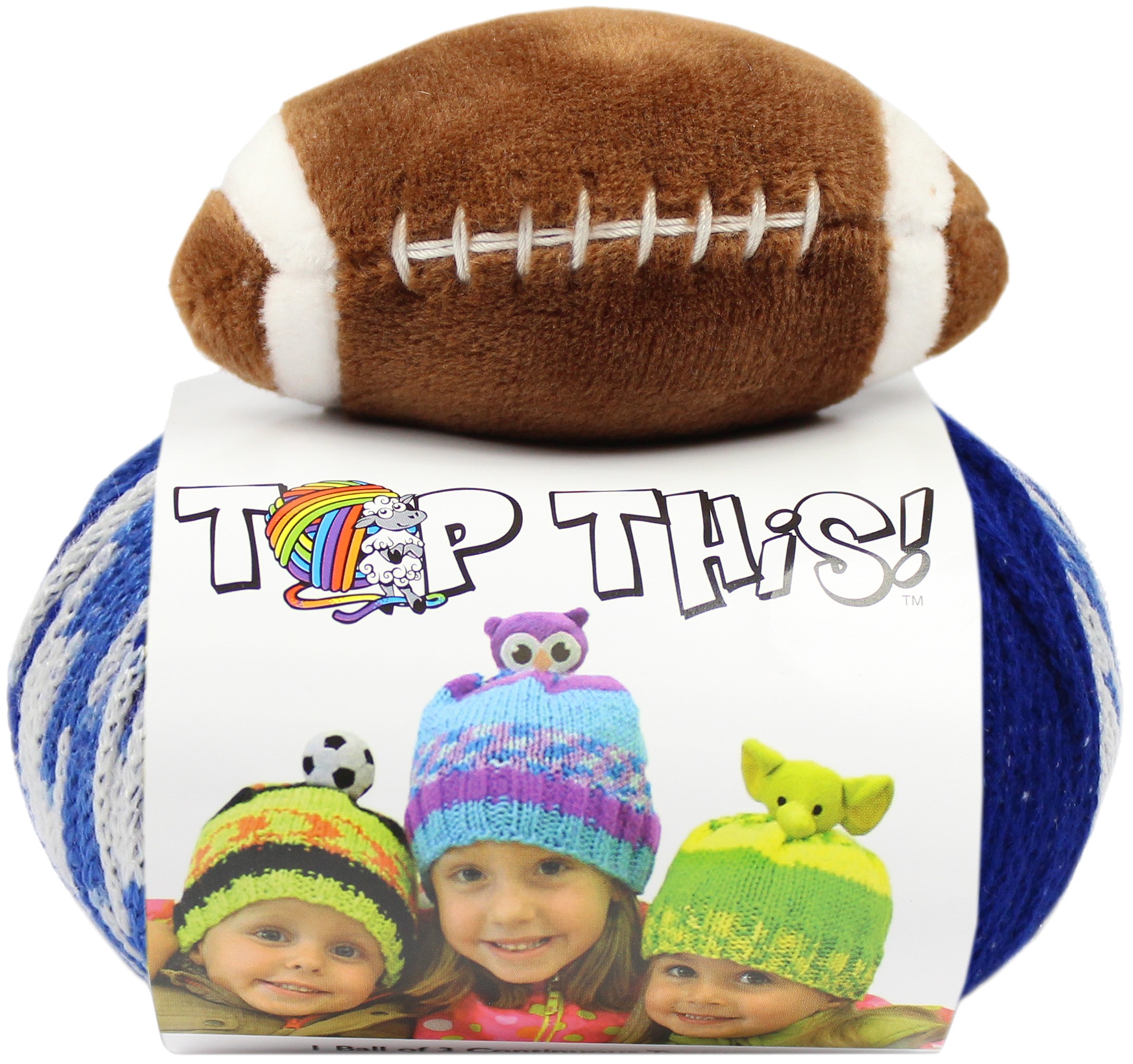 DMC Top This! Yarn-Football Team Colors Blue/White