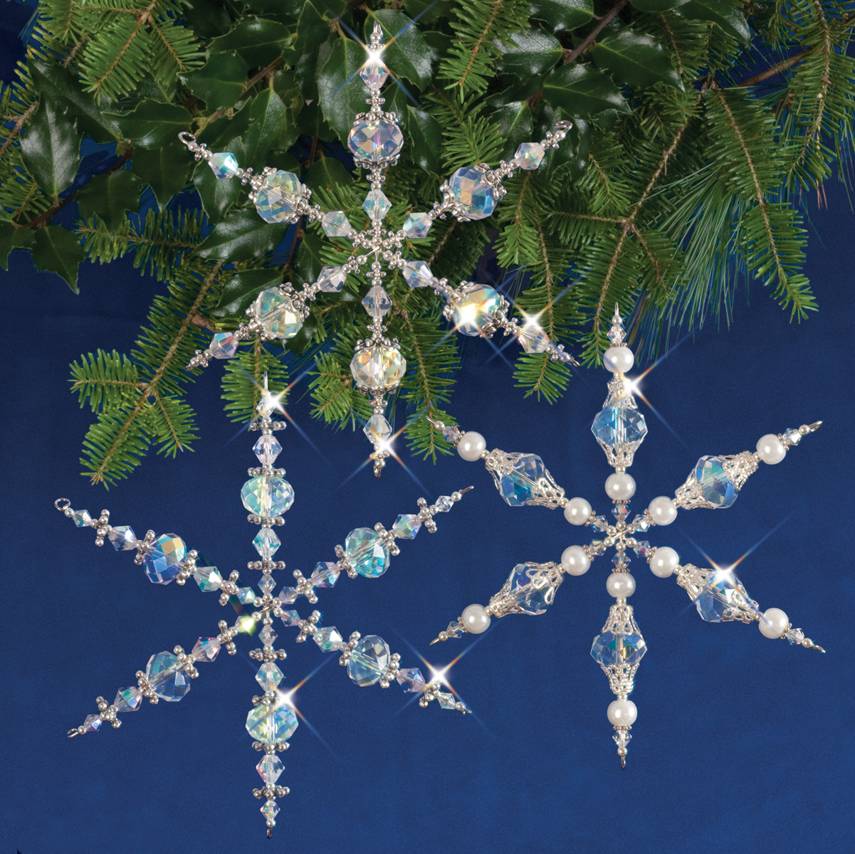 Holiday Beaded Ornament Kit-Vintage Angels & Snowflakes Makes 3 ...