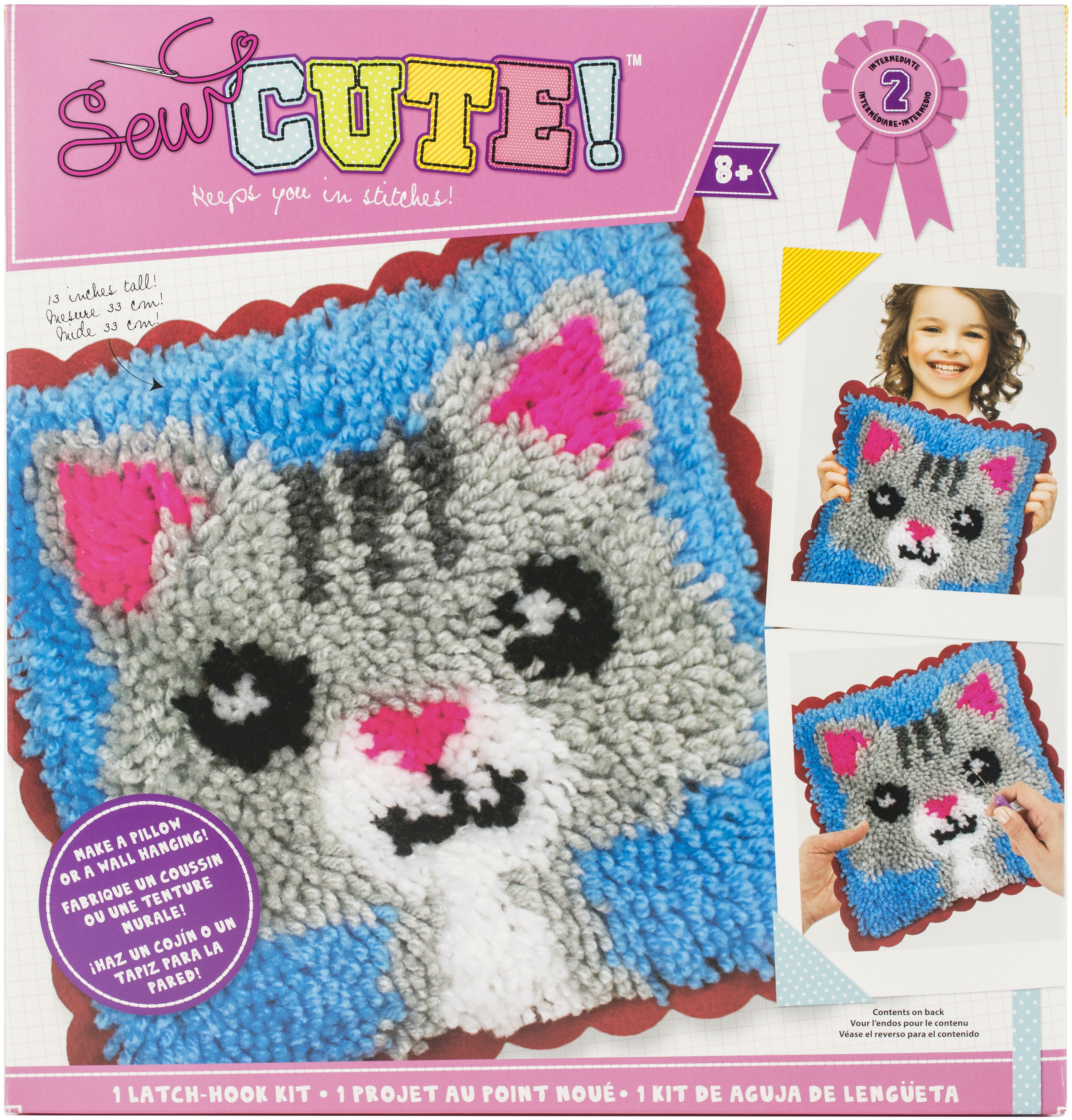 Colorbok Sew Cute! Latch Hook KitCat, 73306 eBay