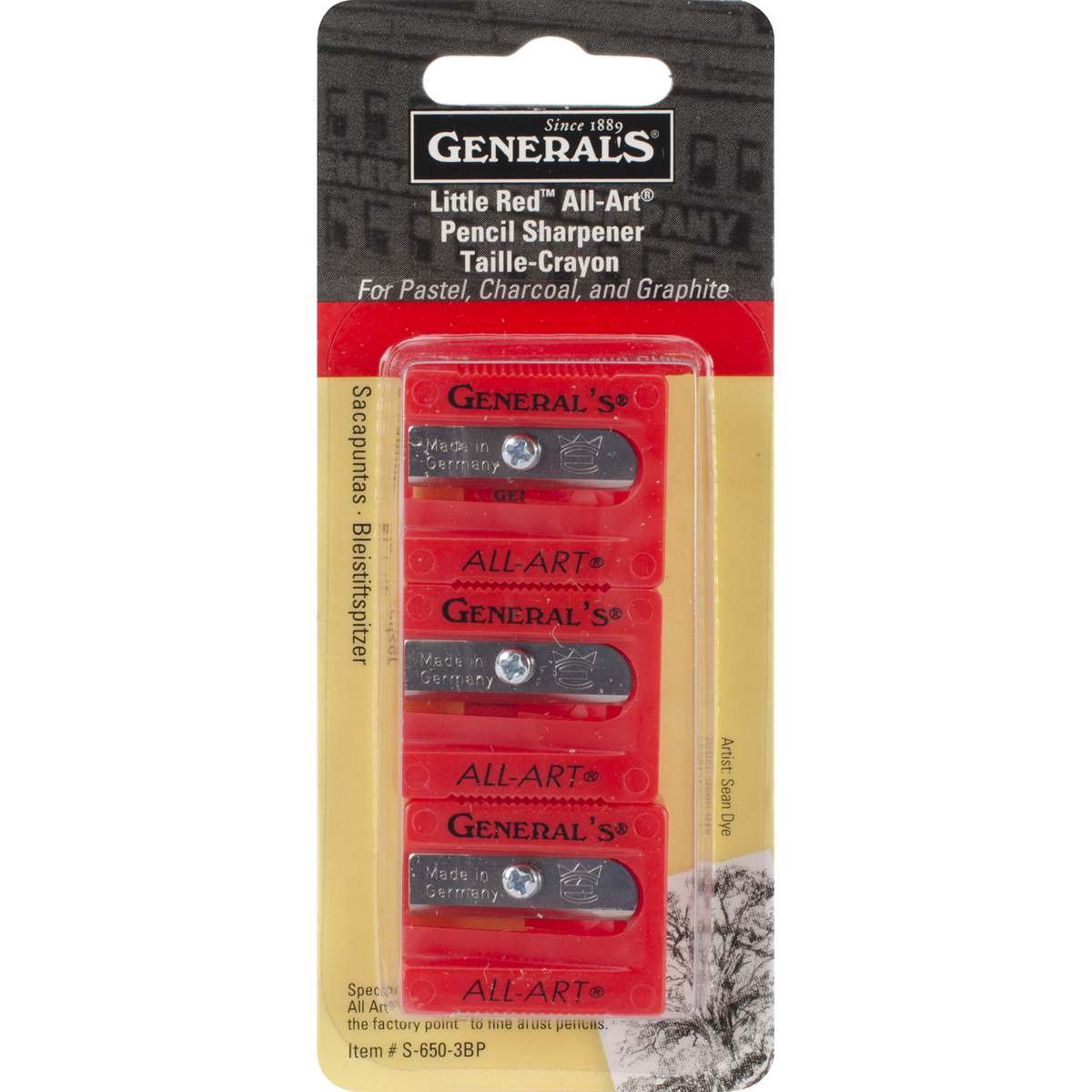 General's Little Red All-Art Pencil Canister Sharpener 