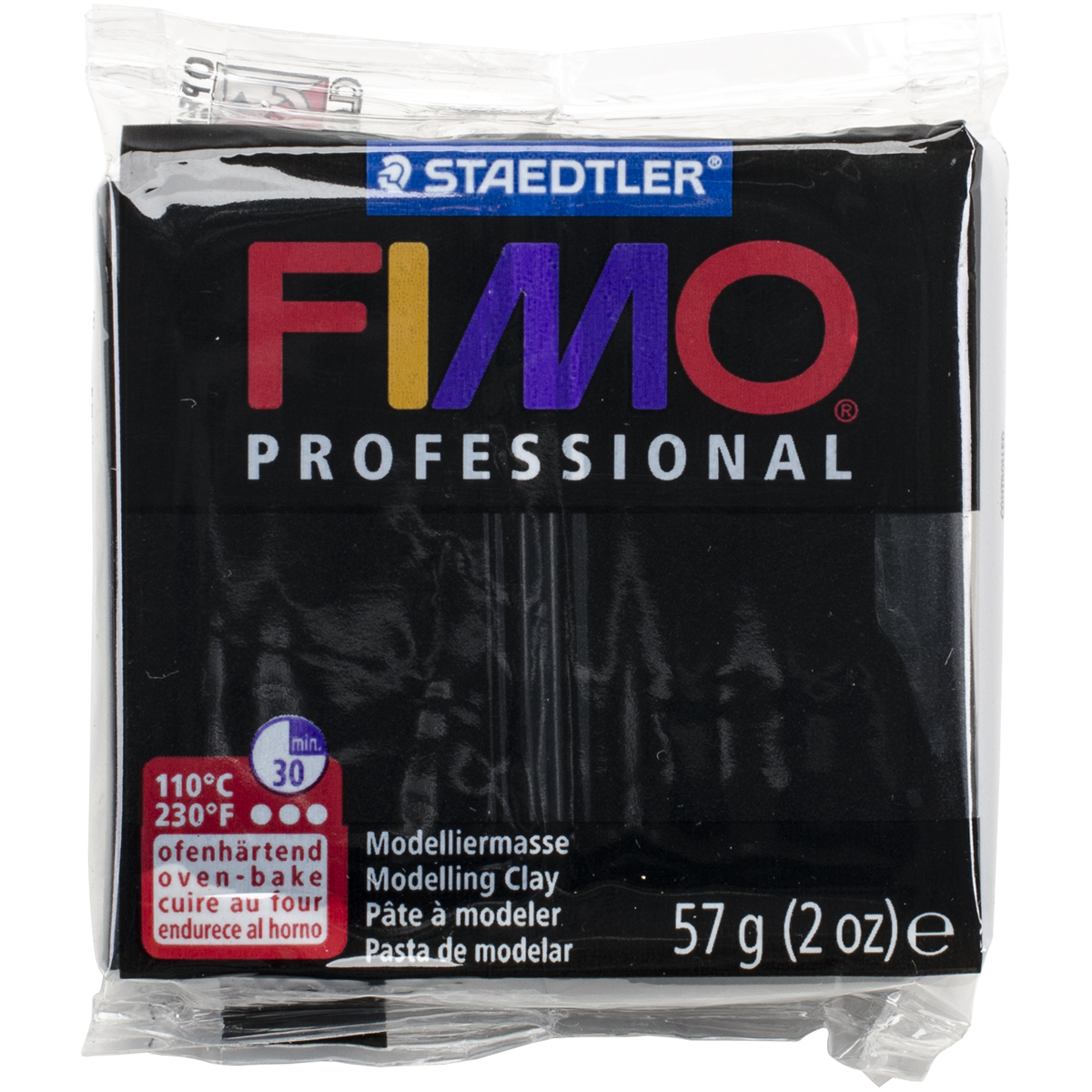 Fimo Professional Soft Polymer Clay 2oz-Black - 第 1/1 張圖片