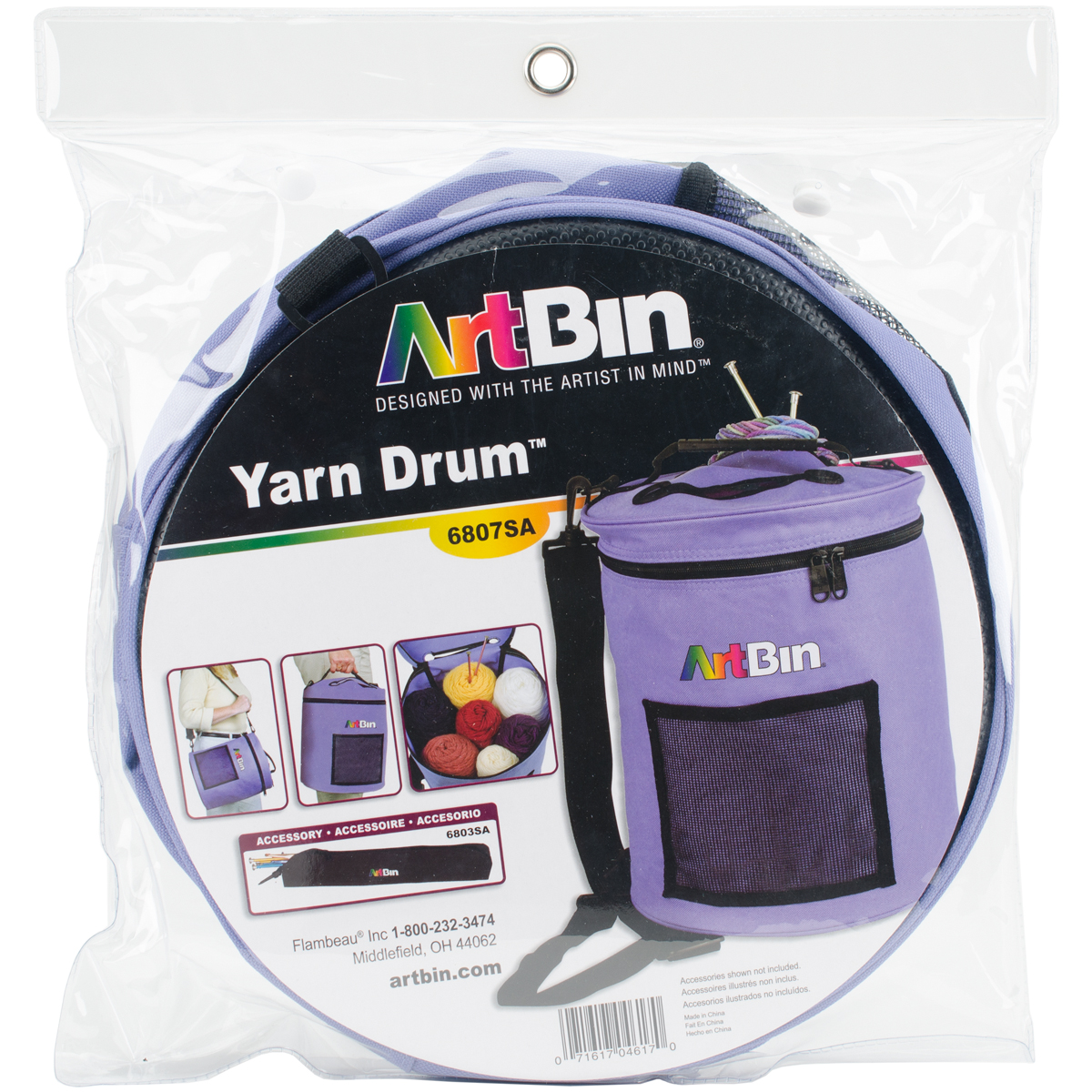 ArtBin Yarn Drum 12"X12.75"Periwinkle, 6807SA eBay