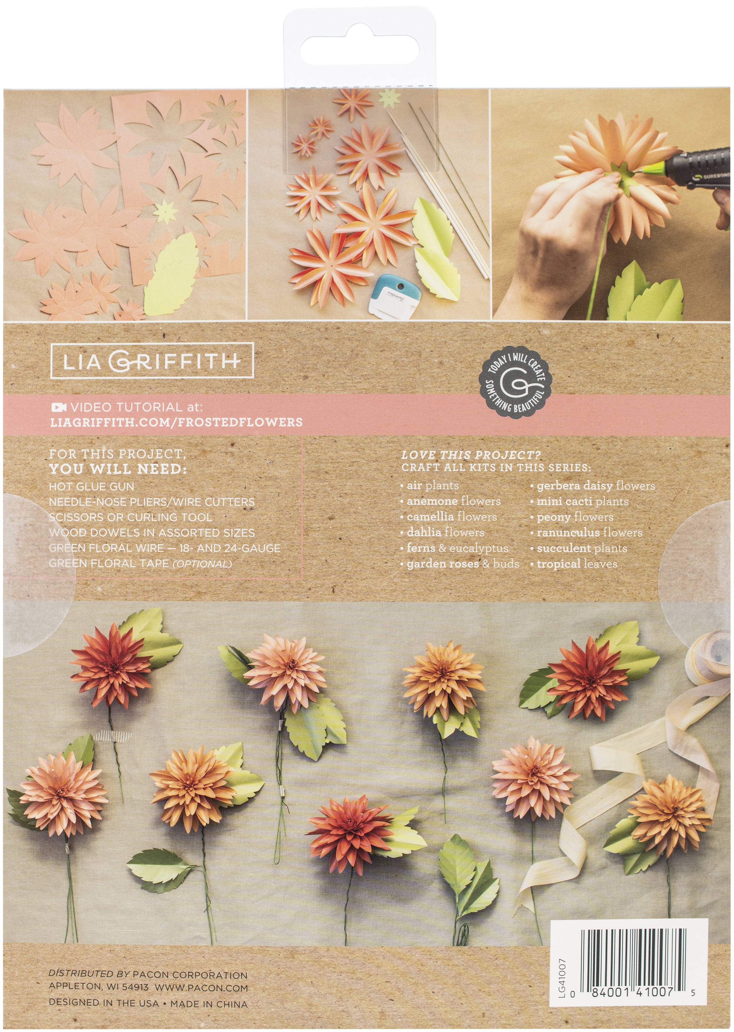 Lia Griffith Paper Stack 8.5"X11" 24/Pkg-Dahlias | eBay