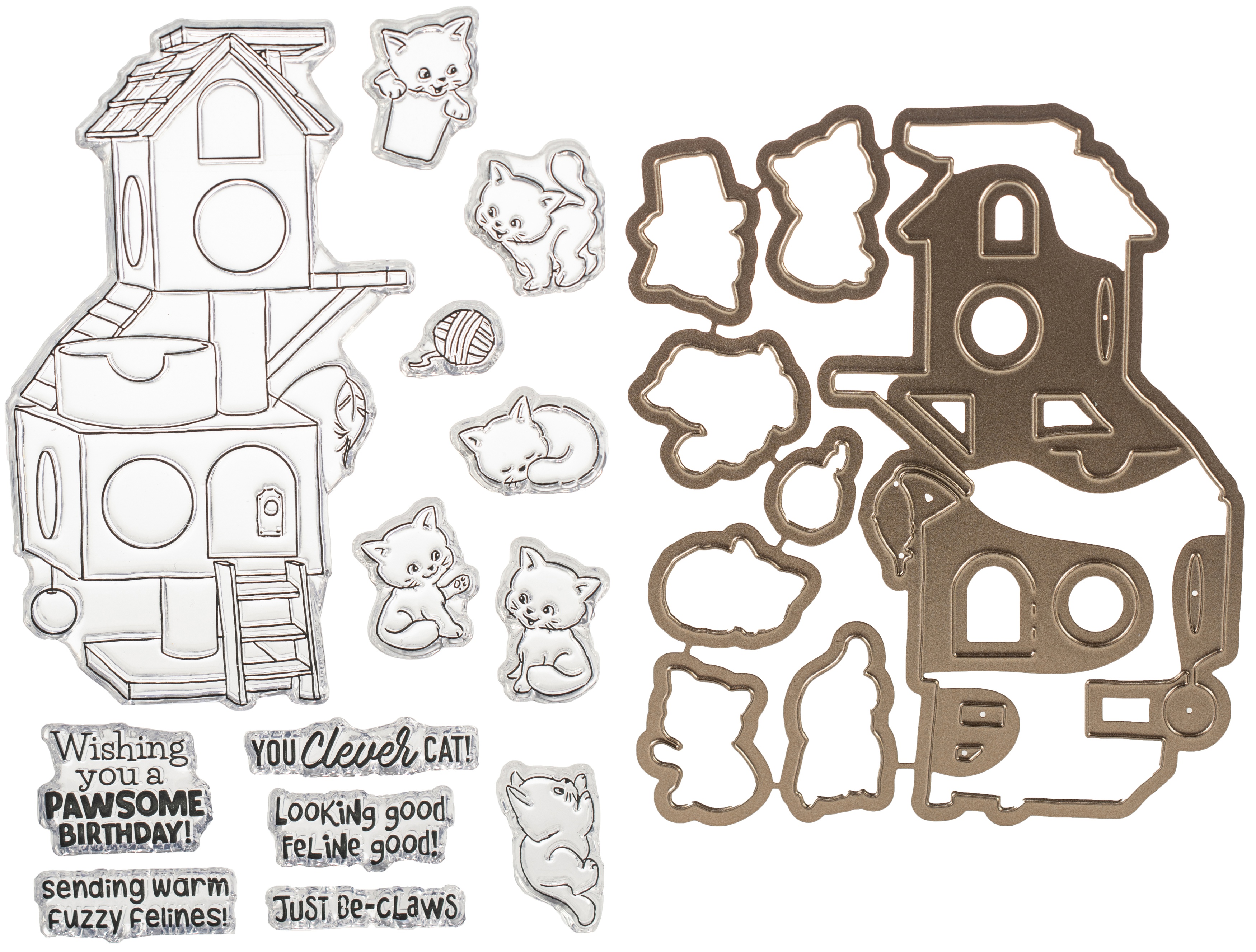 Art Impressions Watercolor Cling Rubber Stamps Mini Critter Set