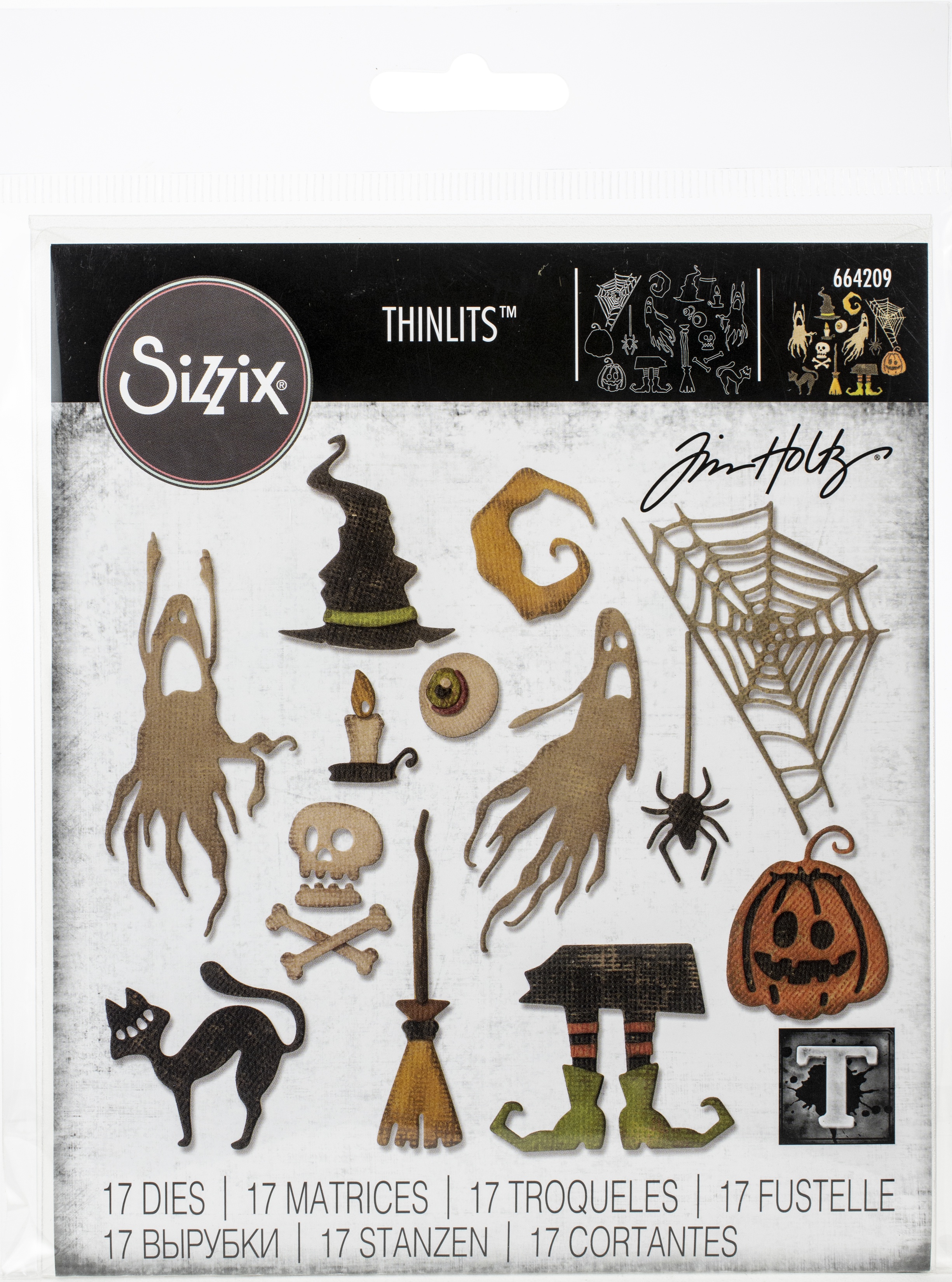 Sizzix Thinlits Tim Holtz Die Set Fireside-Navidad 664193-Nuevo