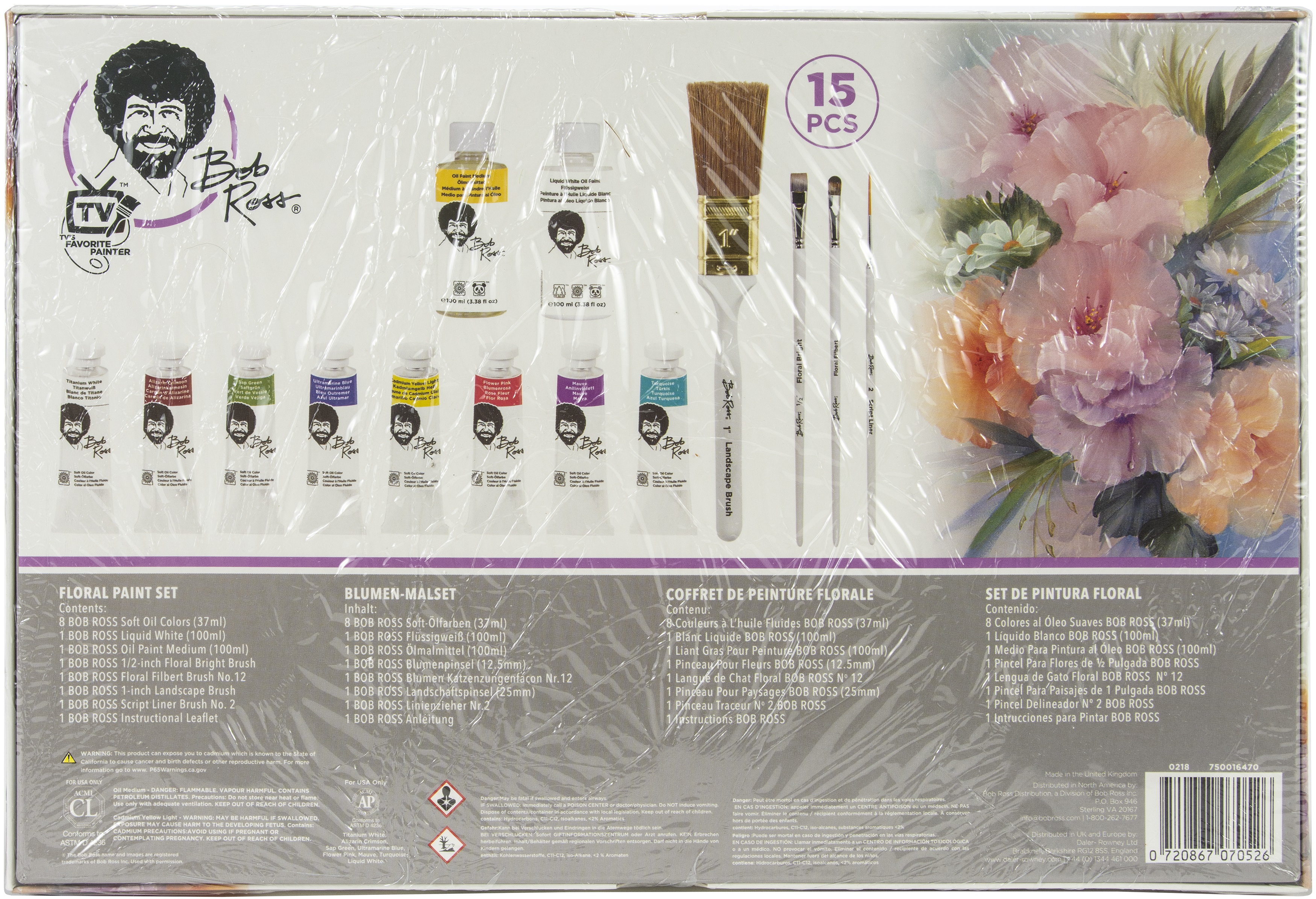 Bob Ross Flower Paint Set eBay