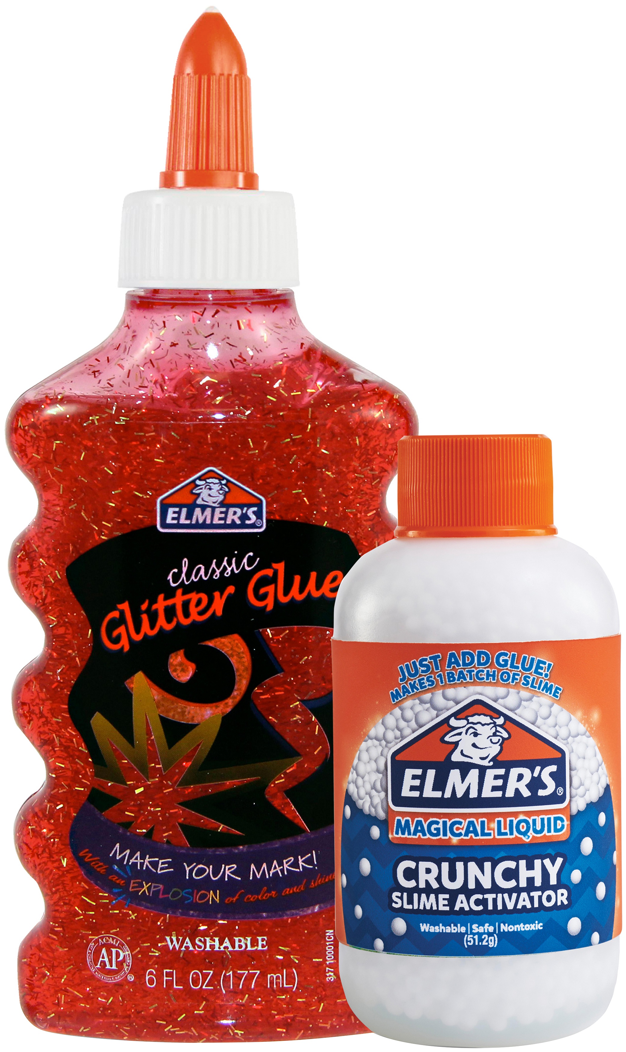 Elmer's Glitter Glue With Crunchy Magical Liquid Budnle eBay